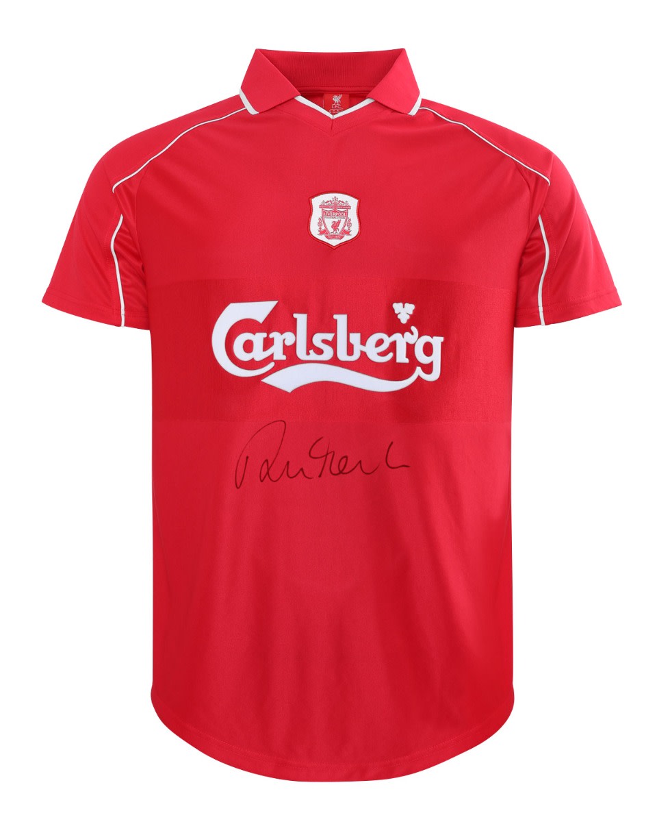 LFC Signed 2000/01 Fowler Dual Boxed Shirt - Image 3