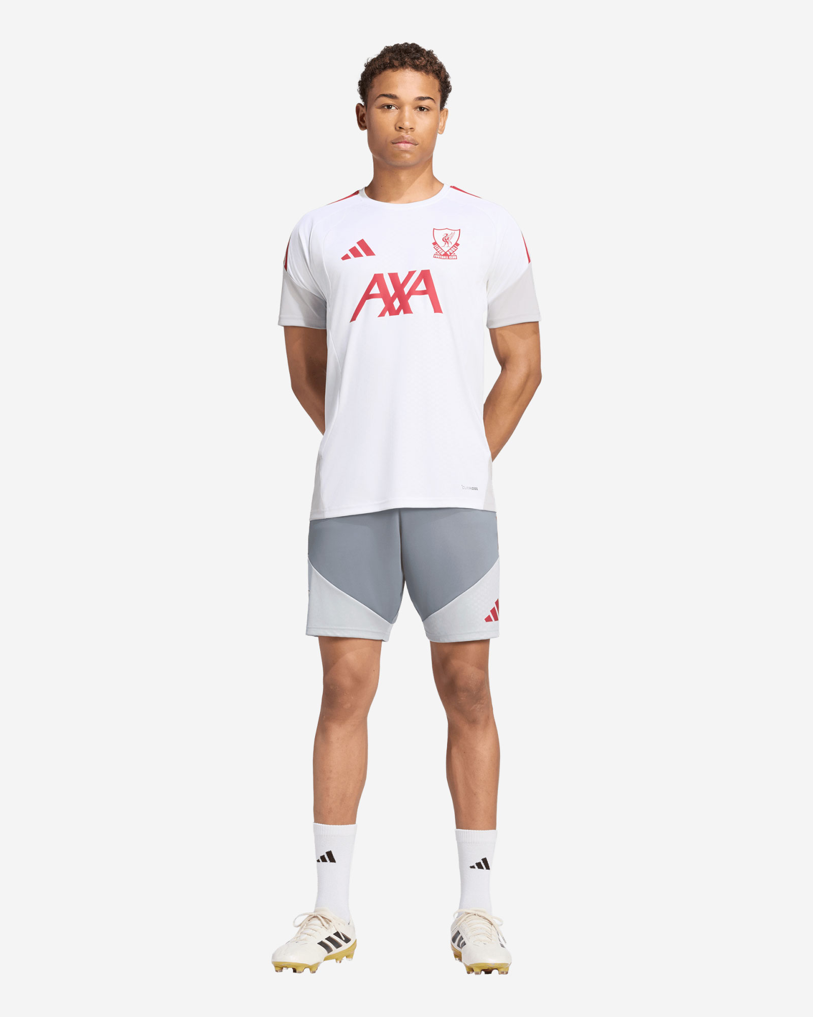 Short d'entraînement LFC adidas 26/27 European Tiro pour homme, gris - Image 3