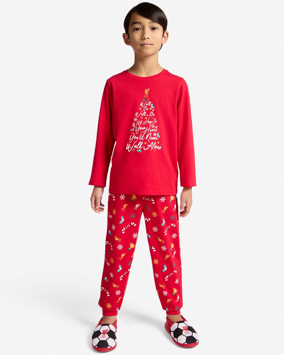 LFC Infants Christmas Pyjamas Red - Image 1