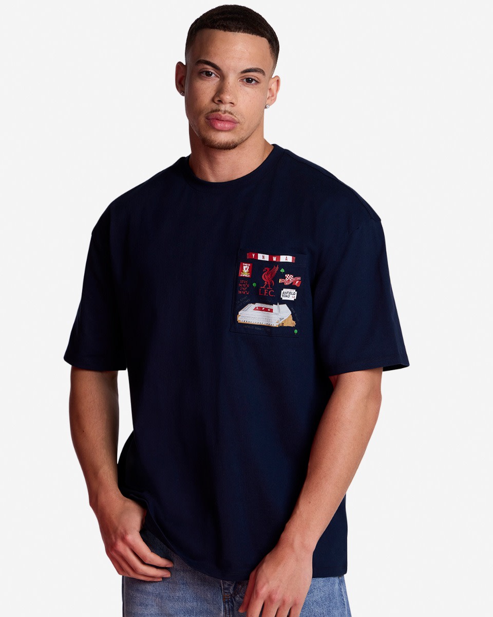 LFC Landmarks Mens Oversize Tee Navy - Image 1