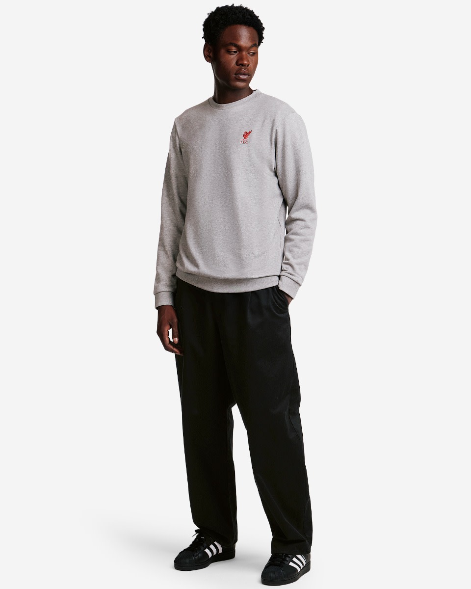 LFC Mens Crew Neck Sweatshirt Grey Marl - Image 3