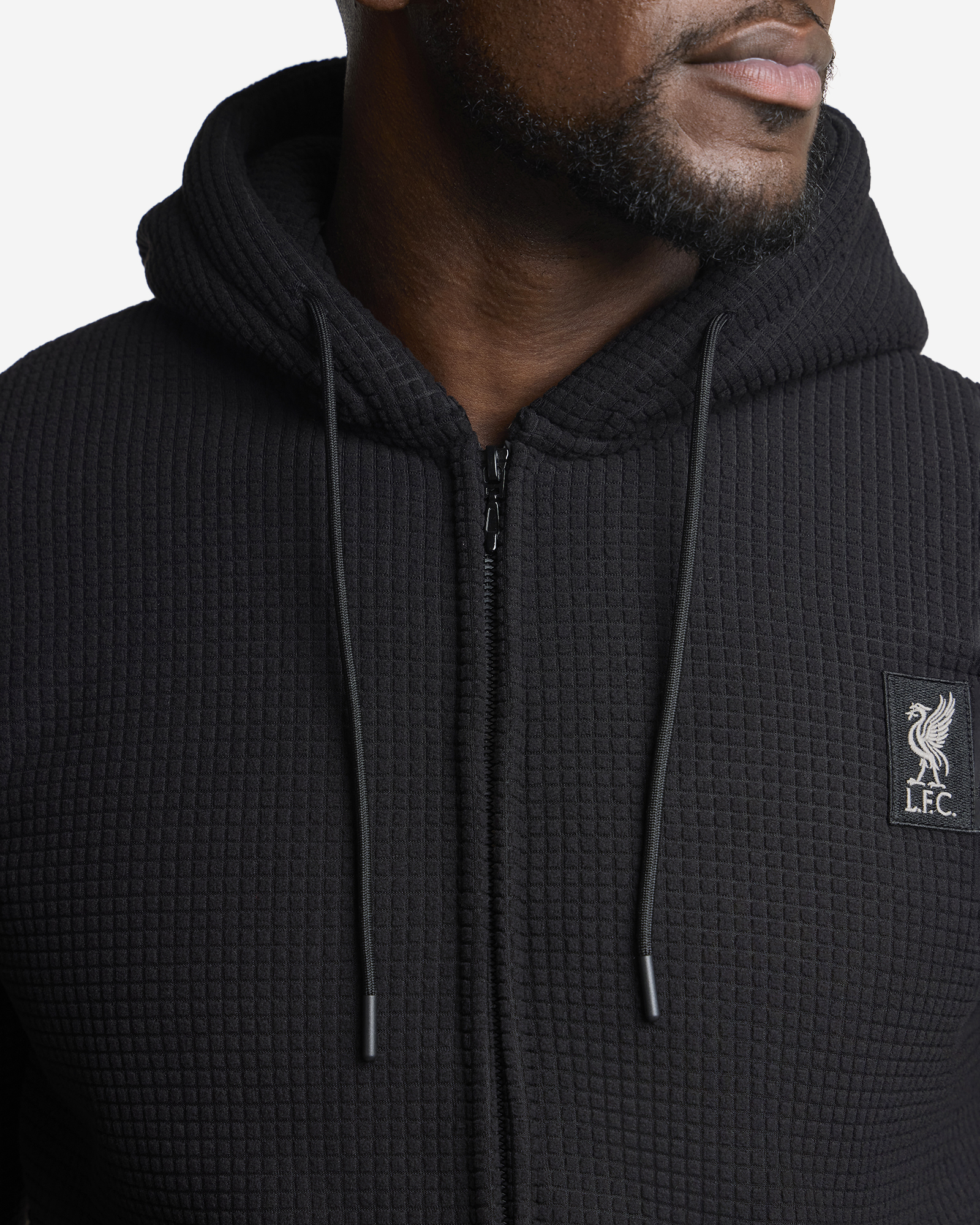 LFC Herr Grid Micro Fleece Bonded Set Svart - Image 3