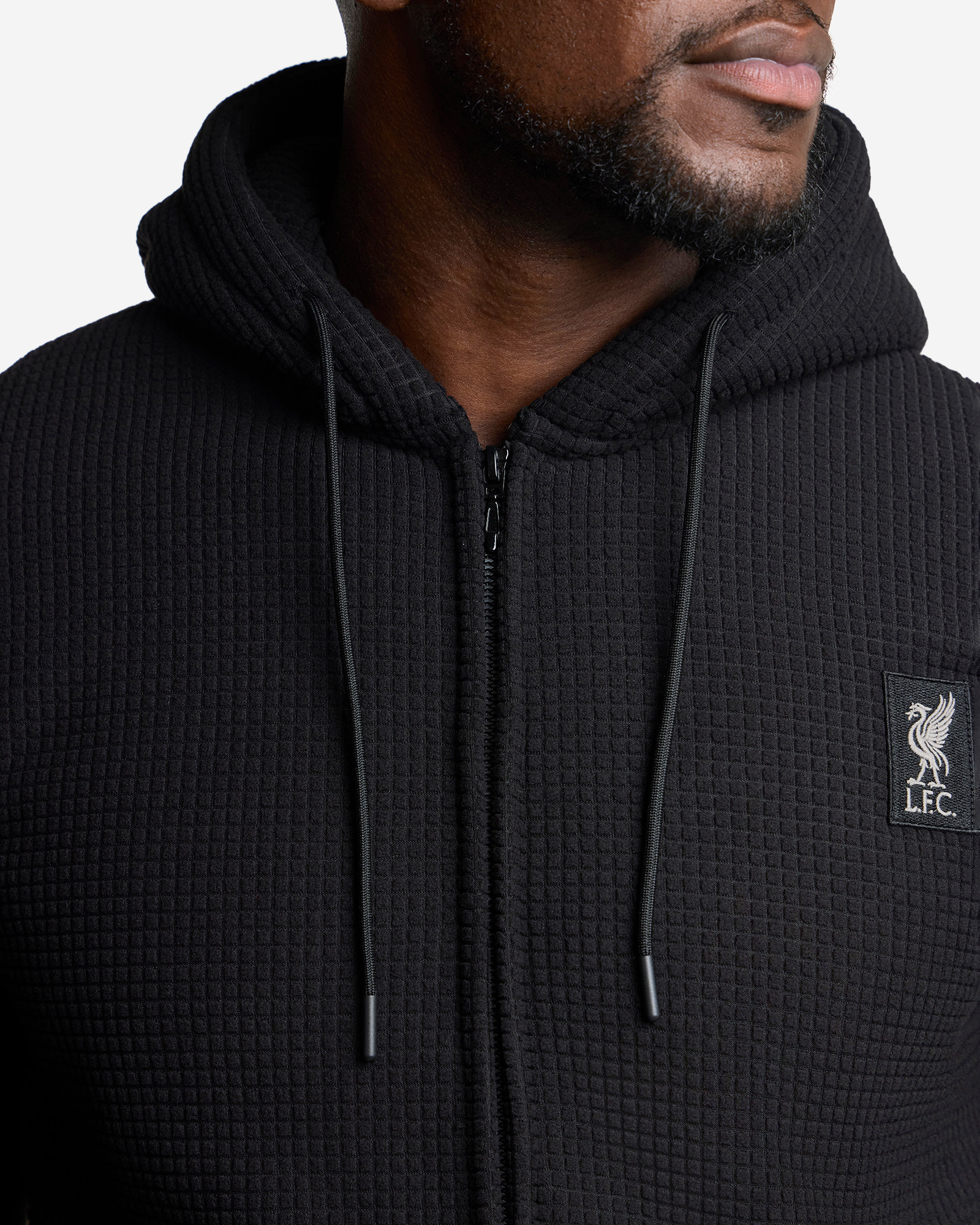 LFC Mens Grid Micro Fleece Bonded Set Black - Image 3