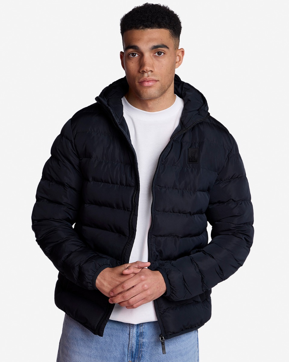 Liverpool FC Black Puffa Jacket | Liverpool FC Coat