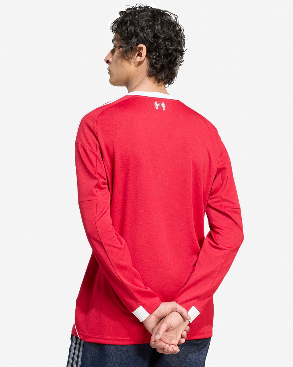 LFC adidas Mens 25/26 Home Long Sleeve Jersey - Image 2