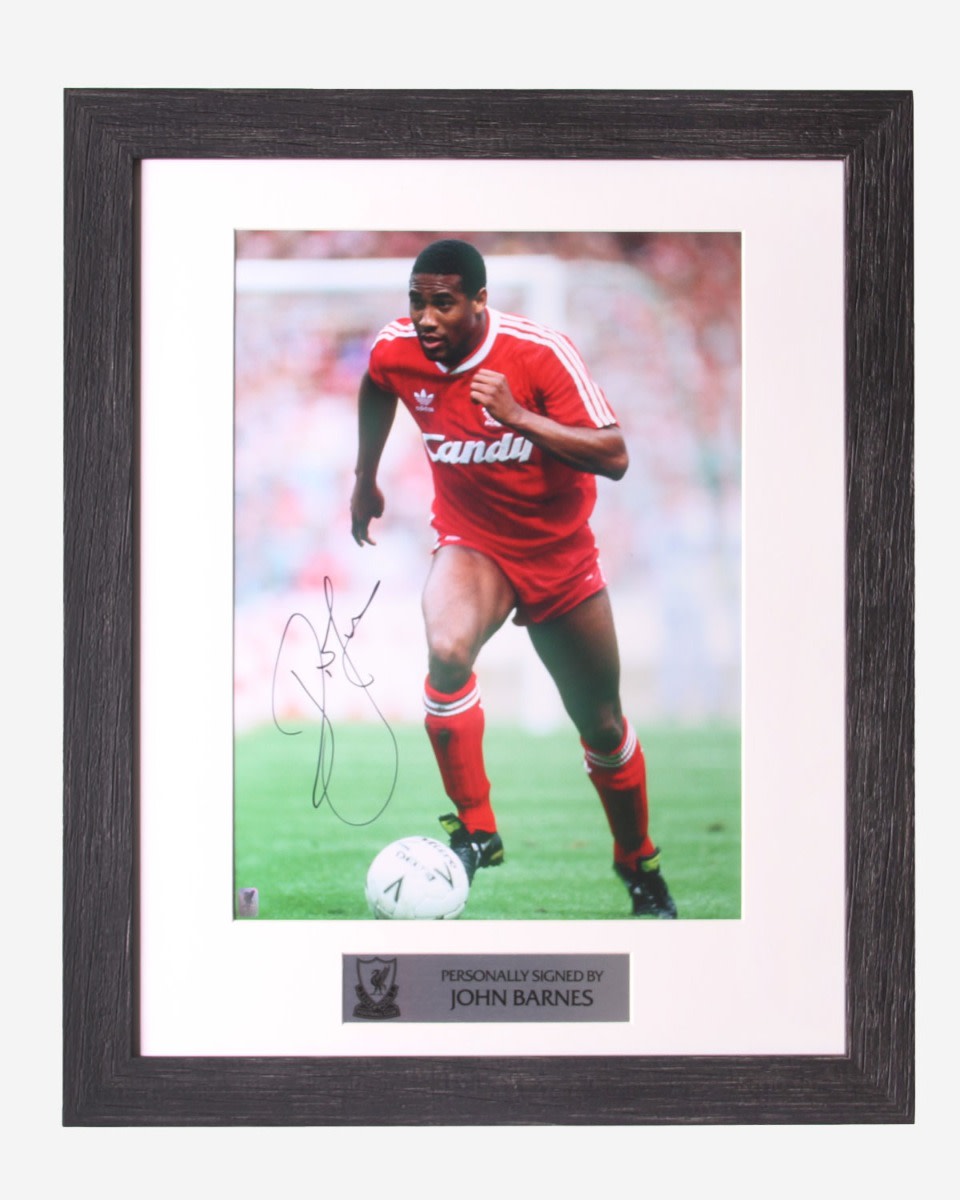LFC Signed Barnes 20 x 16 Image - Image 1