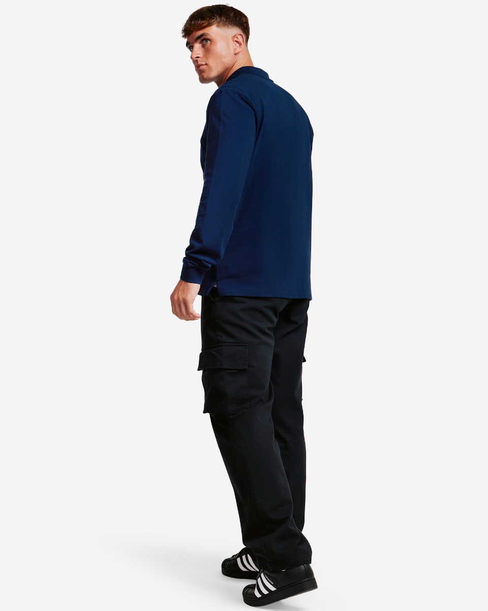 LFC Herre Langærmet Polo Navy - Image 4