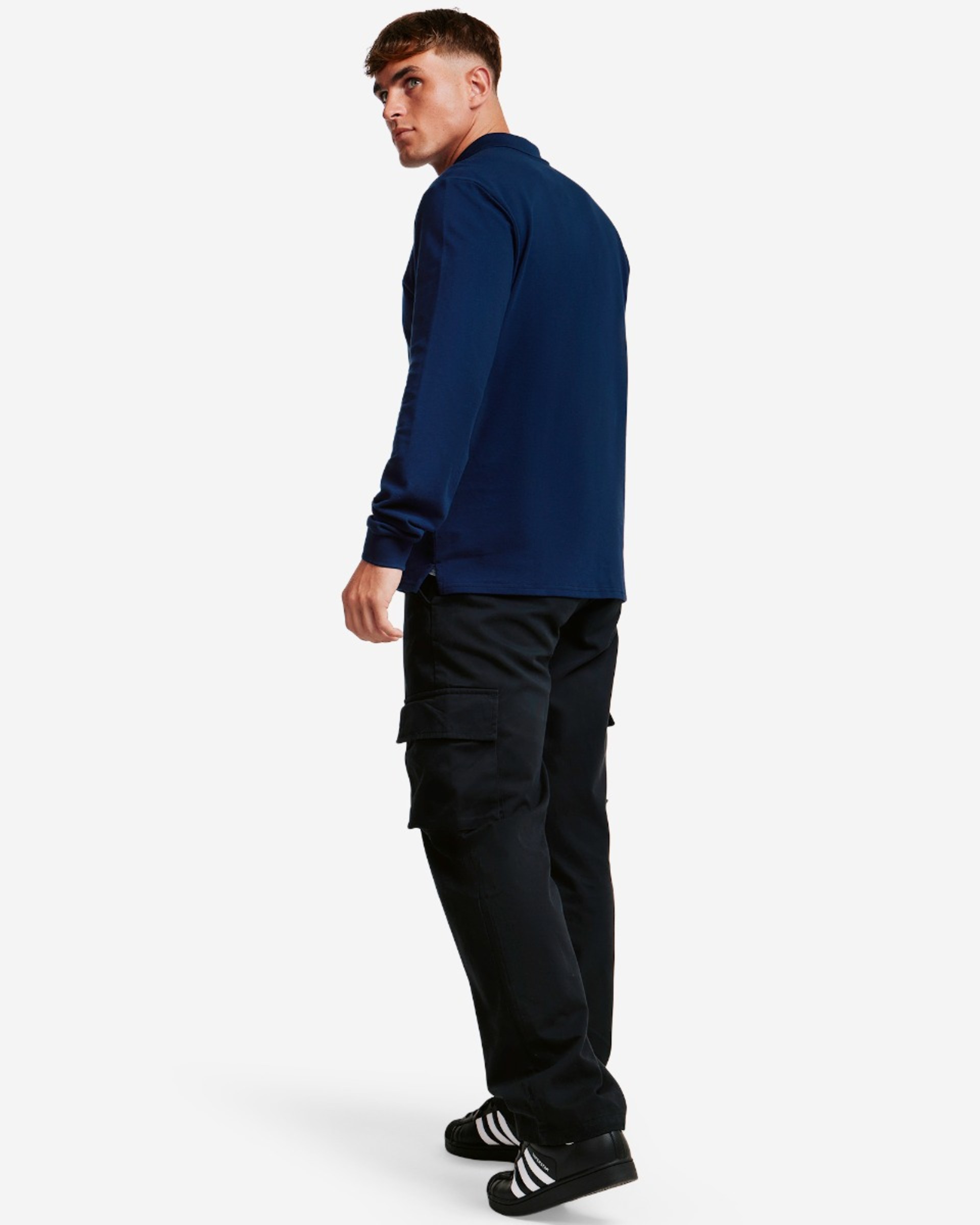 LFC Herre Langærmet Polo Navy - Image 4