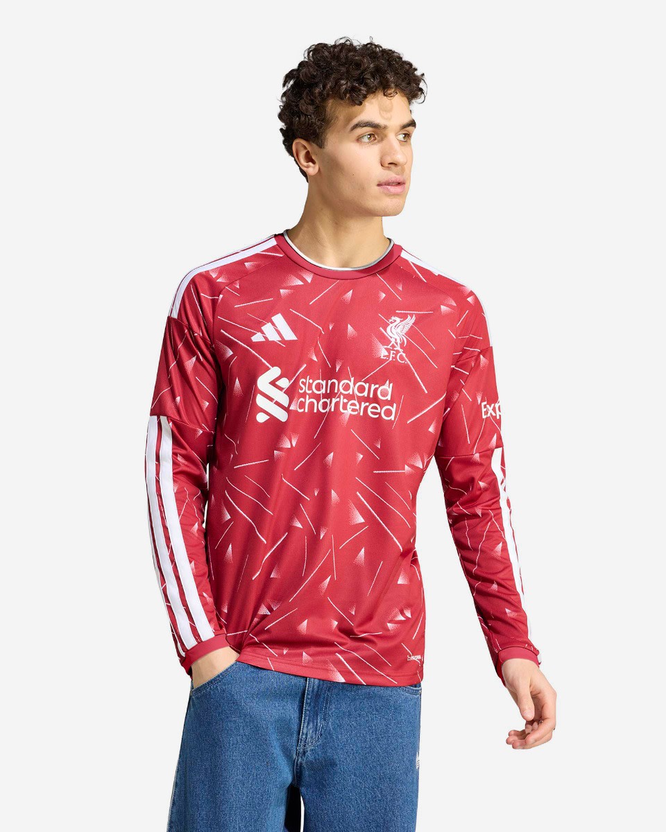 LFC adidas Mens 26/27 Home Long Sleeve Jersey - Image 1