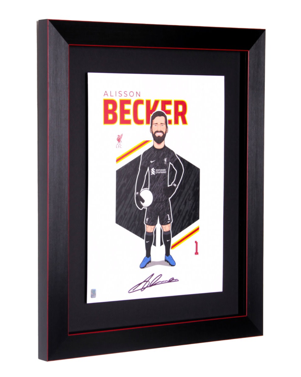 LFC Signed 24/25 Alisson Becker Print - Image 2