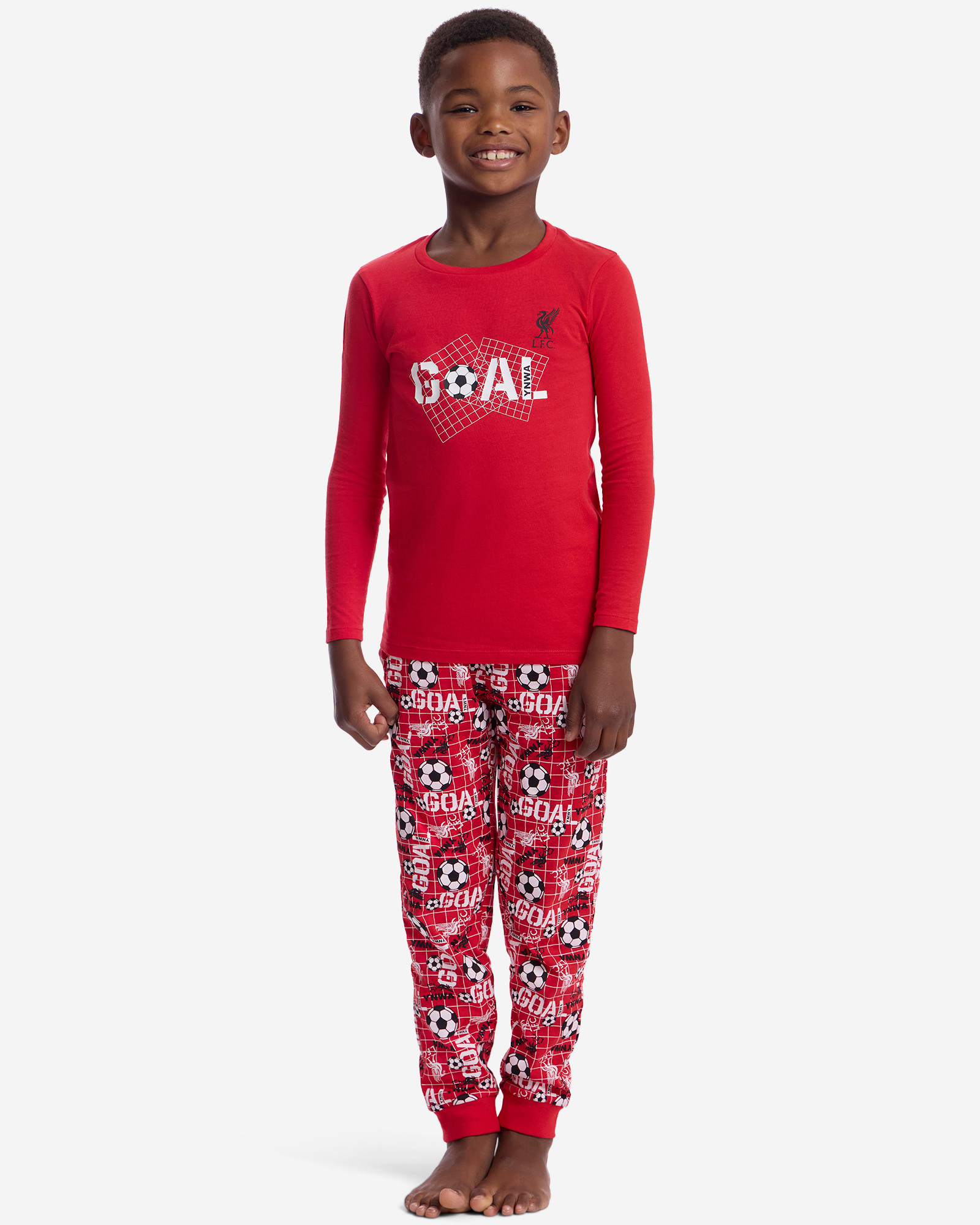 LFC Infants Goal Long Pyjama Set Red - Image 2