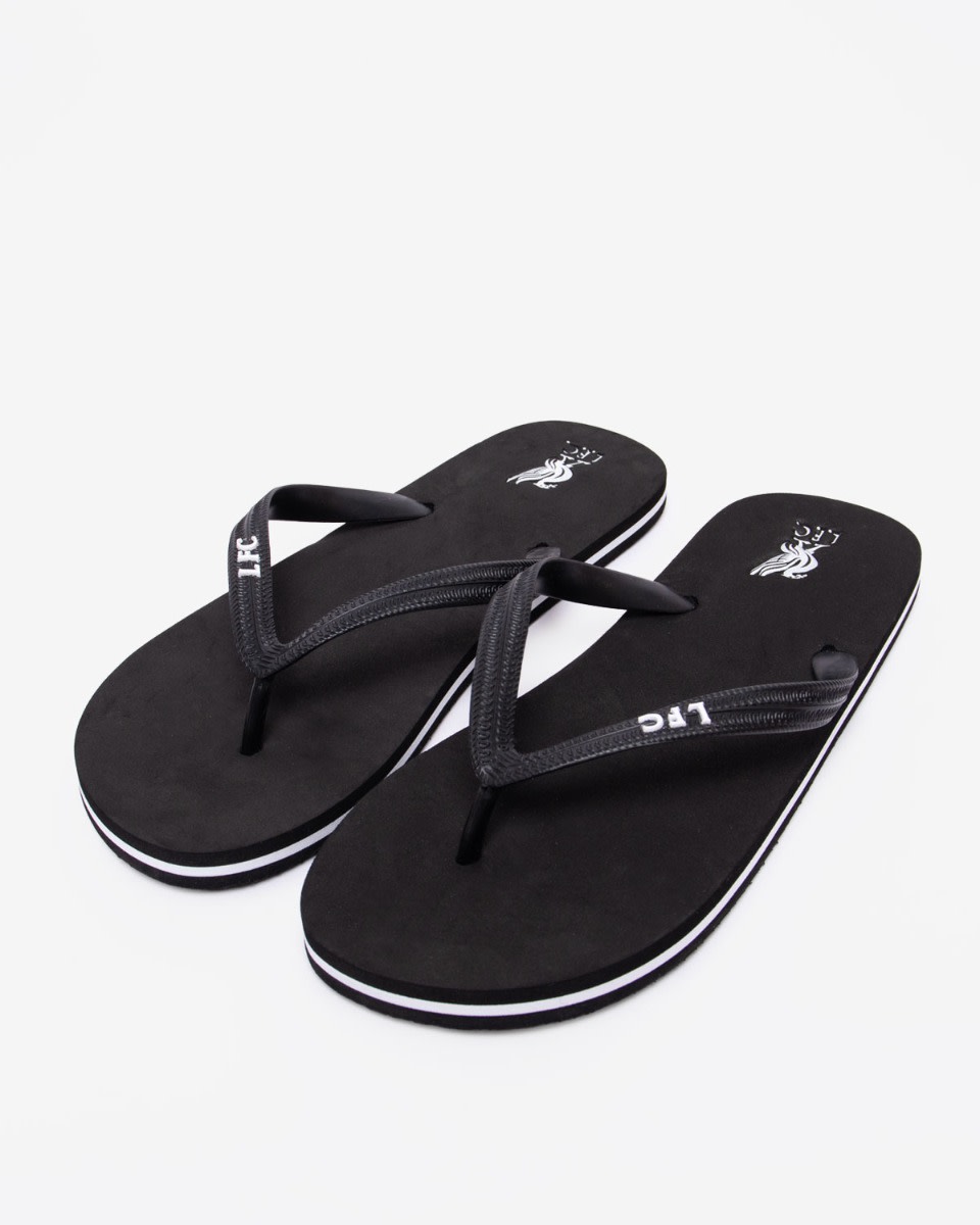 LFC Mens Flip Flops Black - Image 1