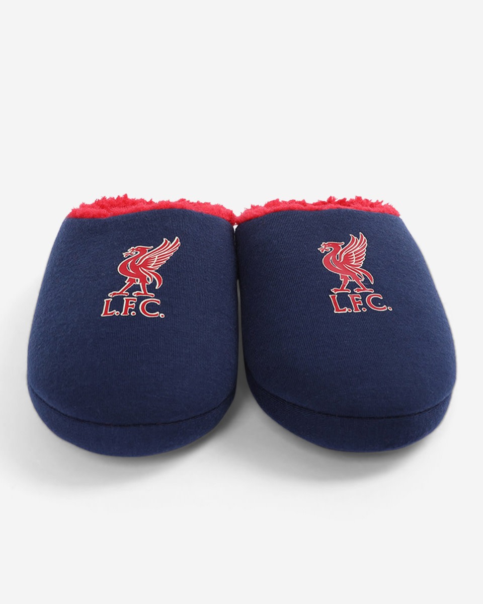 LFC Juniors Liverbird Glow Slippers Navy - Image 4