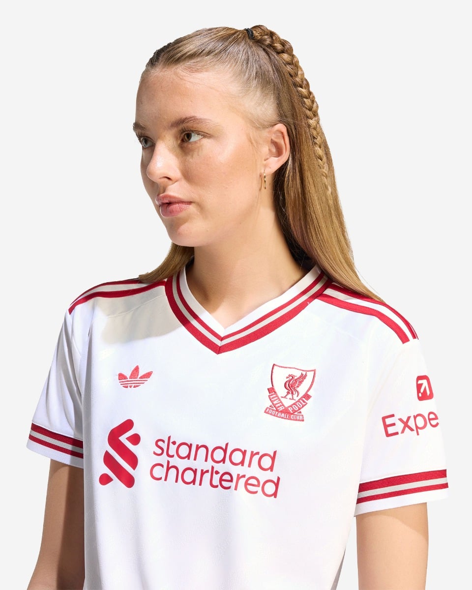 LFC 阿迪达斯女士 26/27 客场球衣-英超联赛-英超联赛补丁 | 球员-“没有种族主义的余地” 补丁-英超联赛-WIRTZ-7 - Image 3