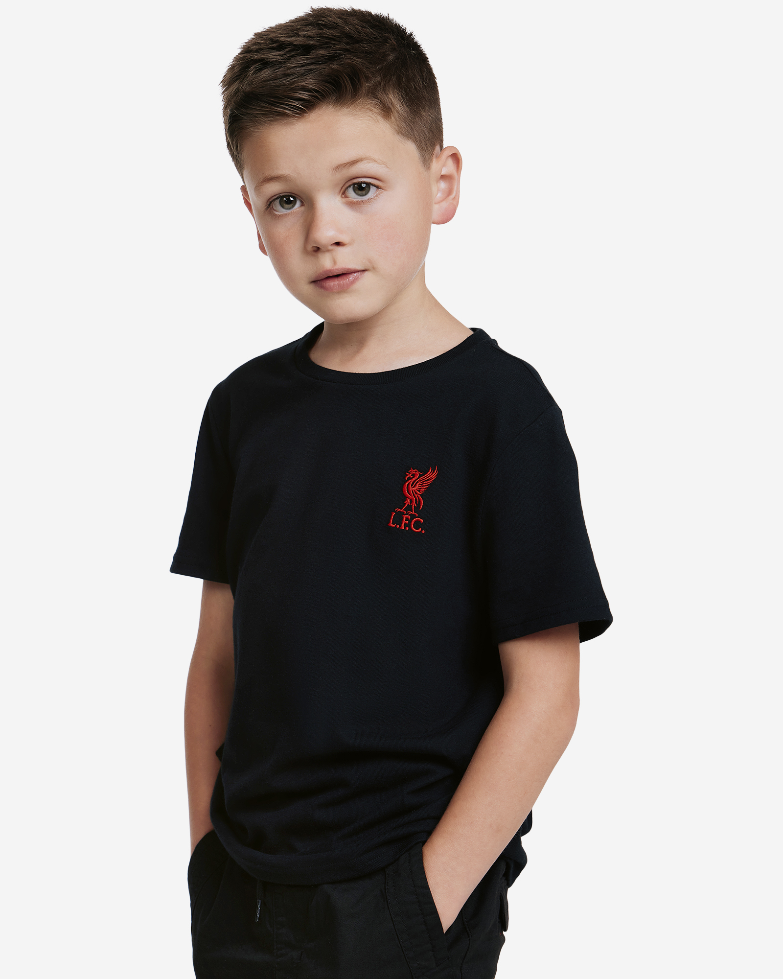 LFC Infants Liverbird Tee Black - Image 1