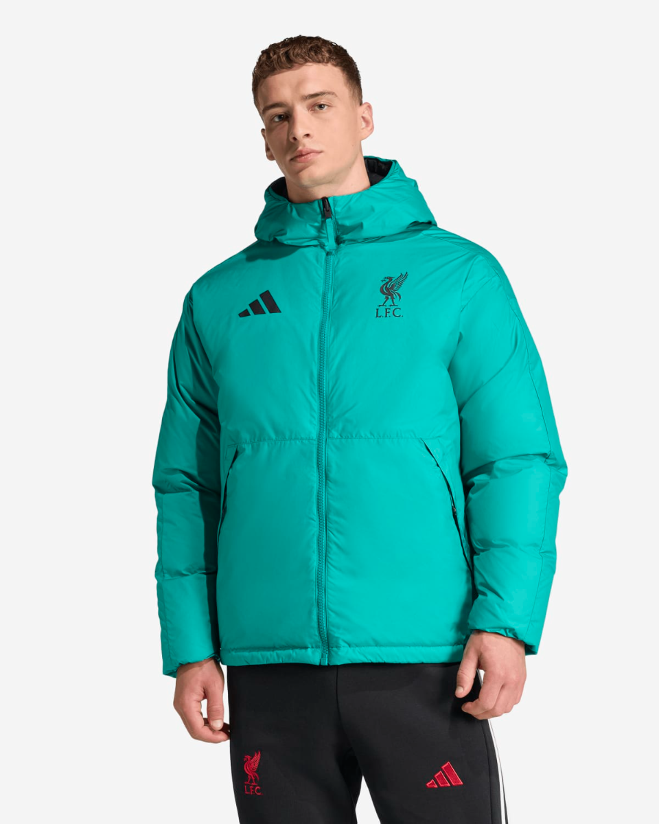 LFC adidas Mens 25/26 Reversible Down Jacket Green