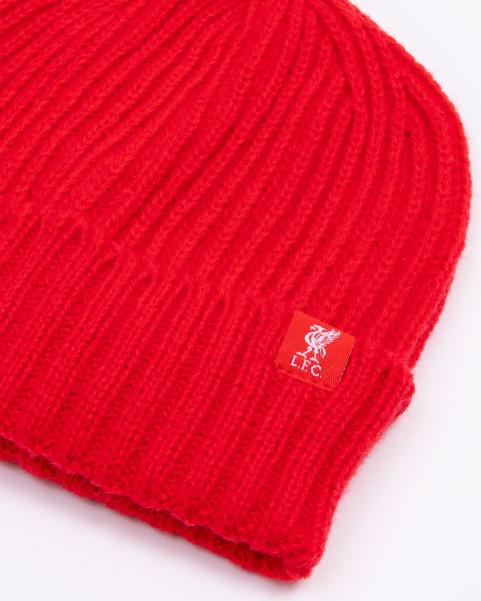 LFC Juniors Ribbed Beanie Red - Image 2