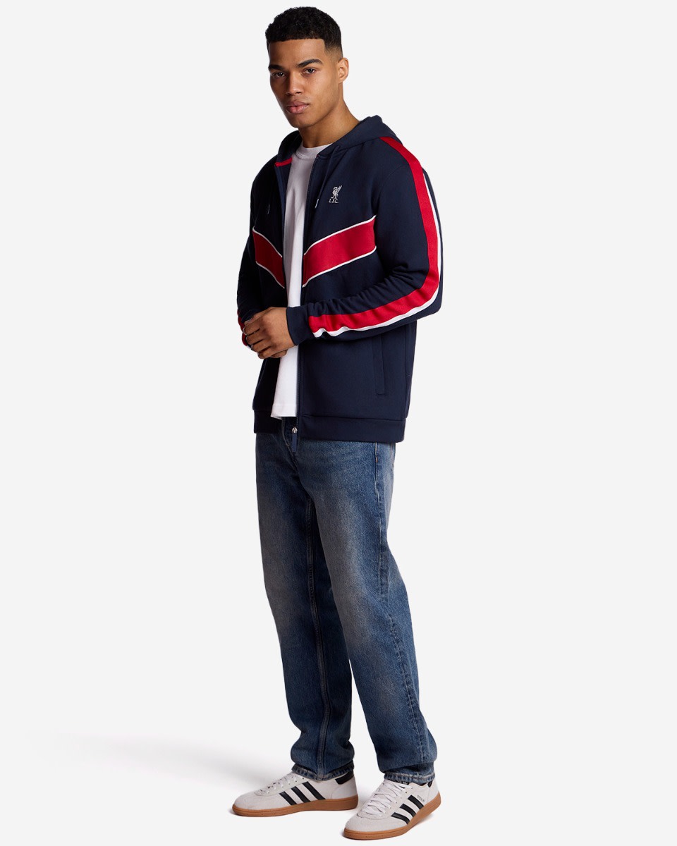Sudadera con capucha LFC Chevron para adultos, color azul marino - Image 4
