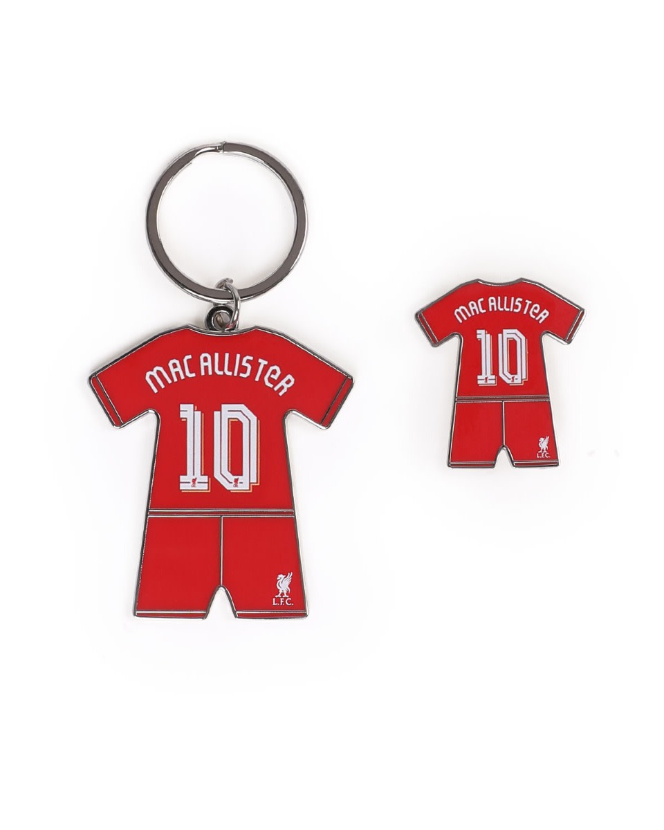 LFC 24/25 Mac Allister Badge & Keyring Set - Image 1
