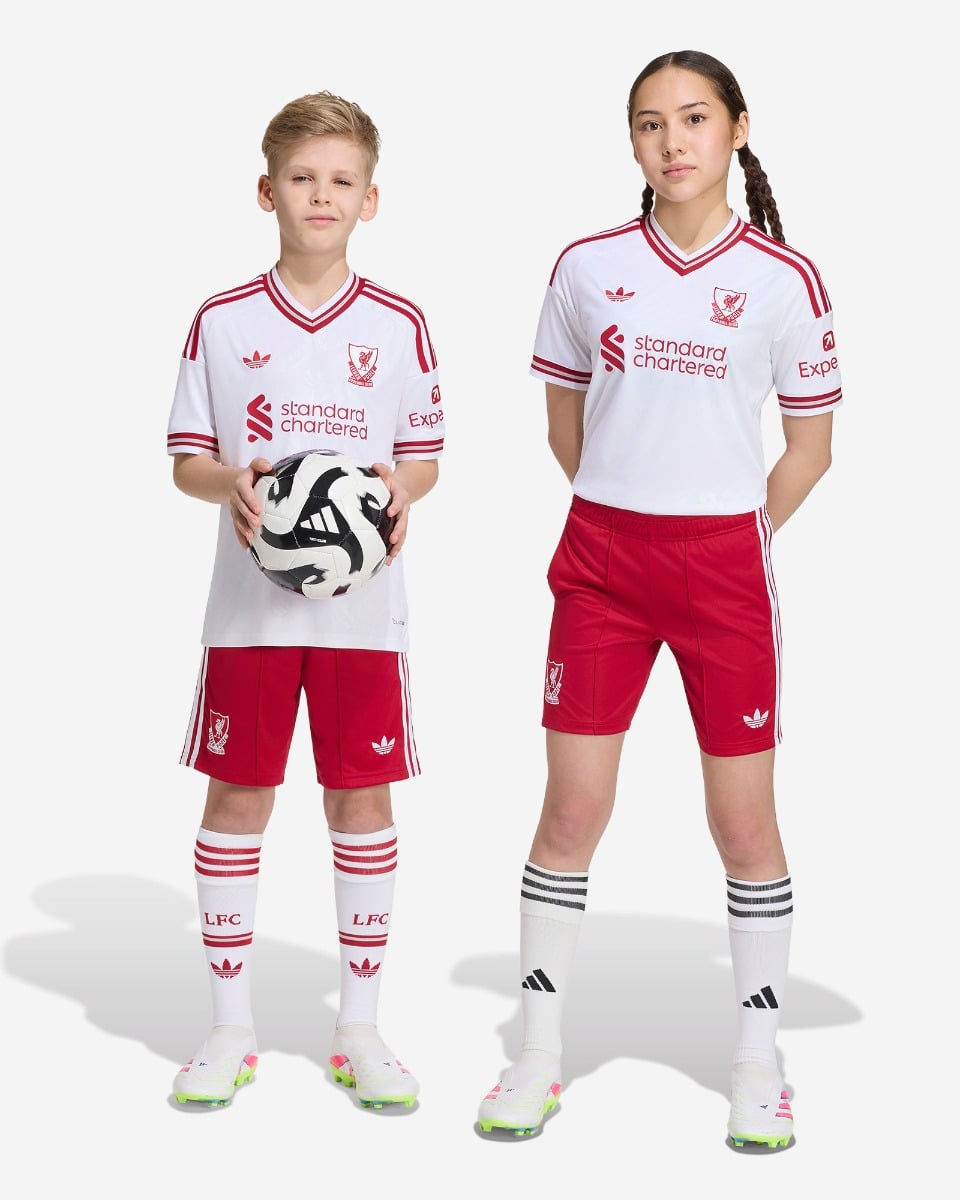 LFC adidas Youth 26/27 Away Shorts Röd - Image 3
