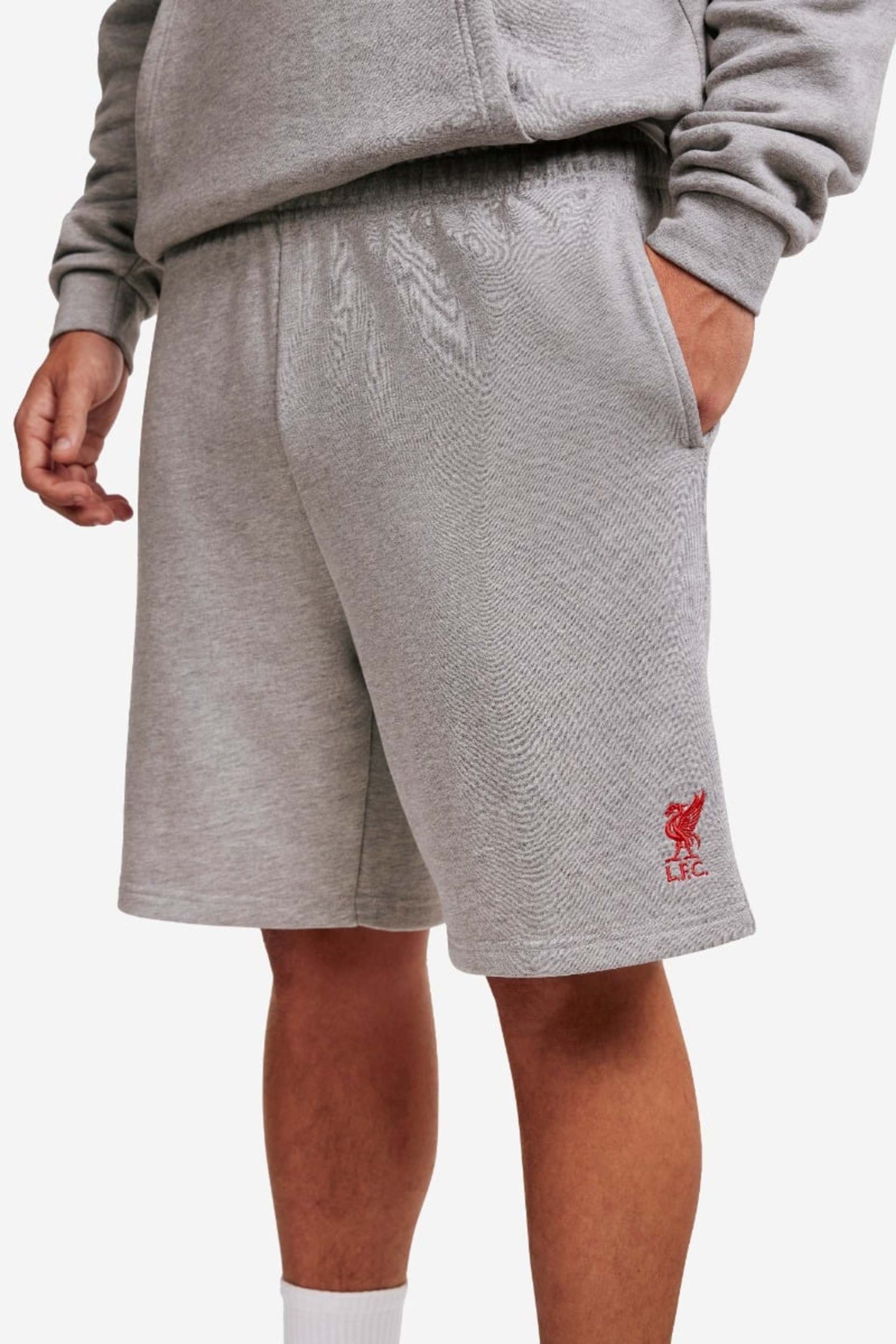 กางเกงยีนส์ขาสั้นชายรุ่น LFC สีเทา Marl - Image 1