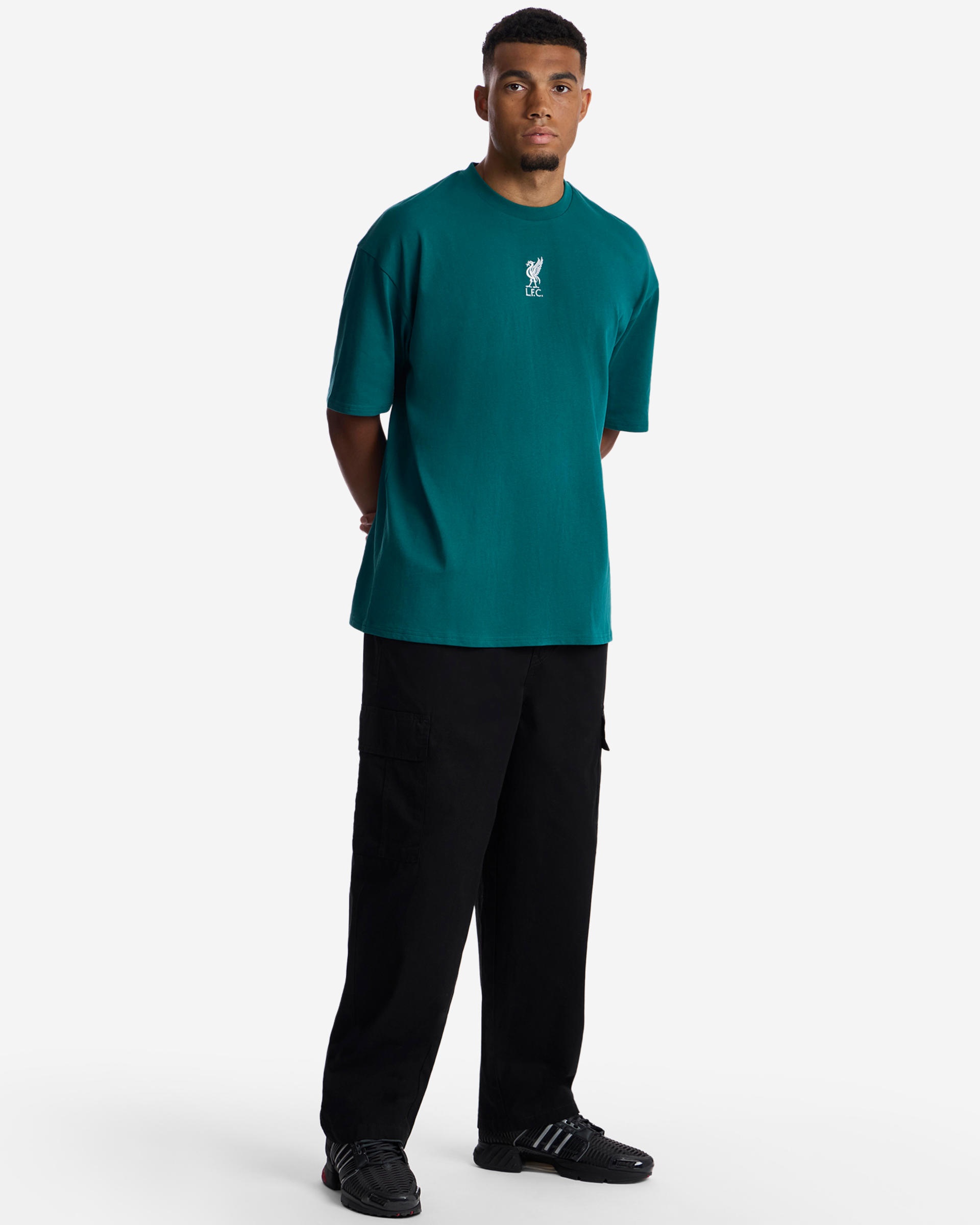 Camiseta extragrande Hope In Your Heart de LFC para hombre, color verde azulado - Image 3