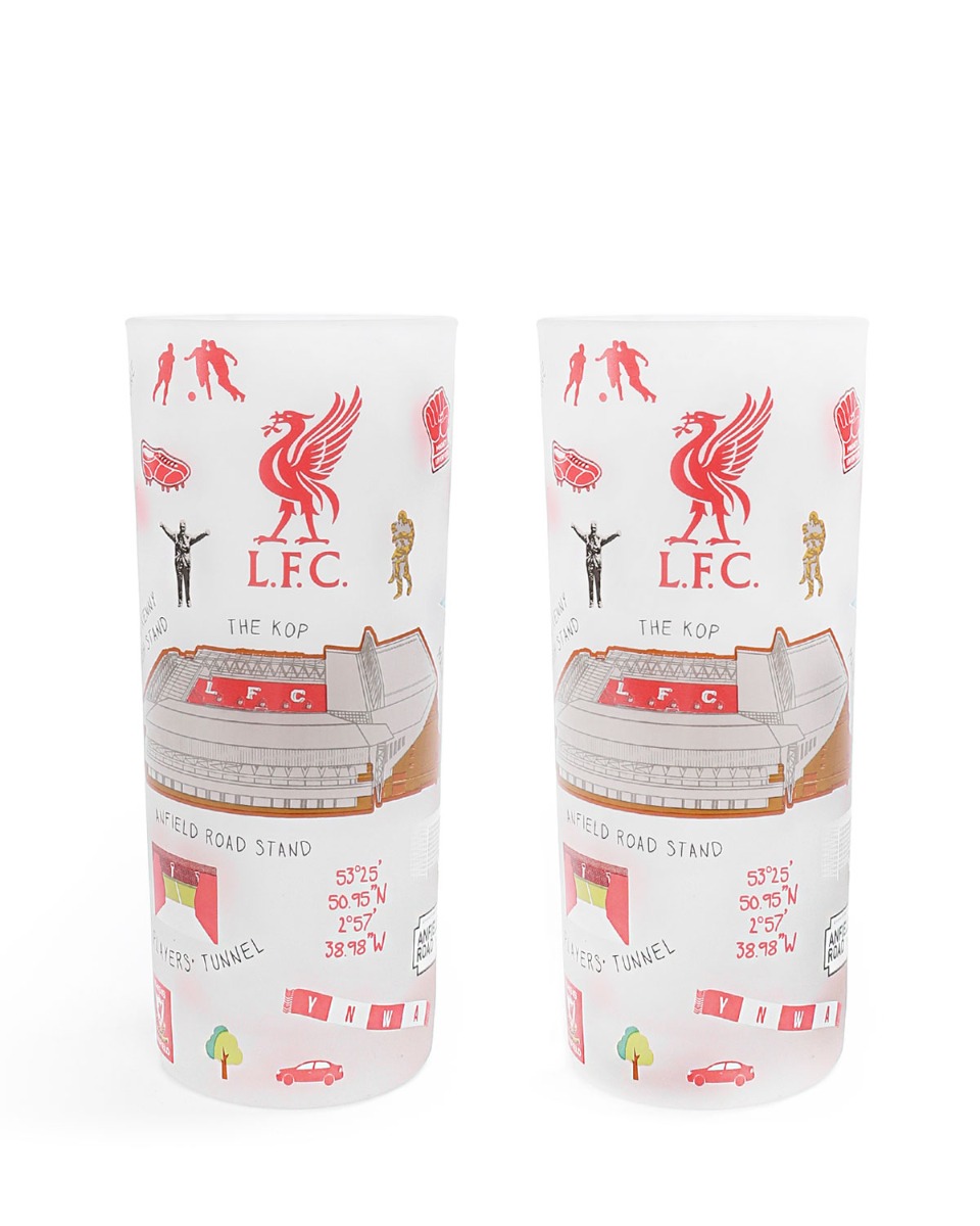 LFC Landmarks 2Pk frostet glass tumlere - Image 1