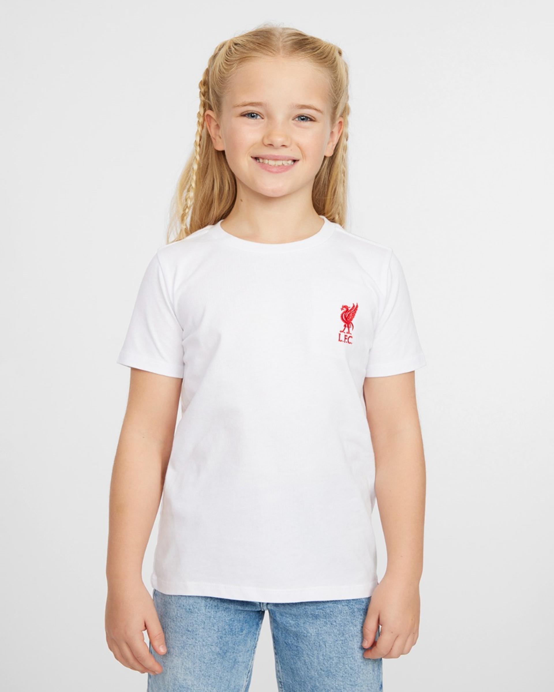 เสื้อยืดปักสีขาวรุ่น LFC Liverbird จูเนียร์ - Image 1