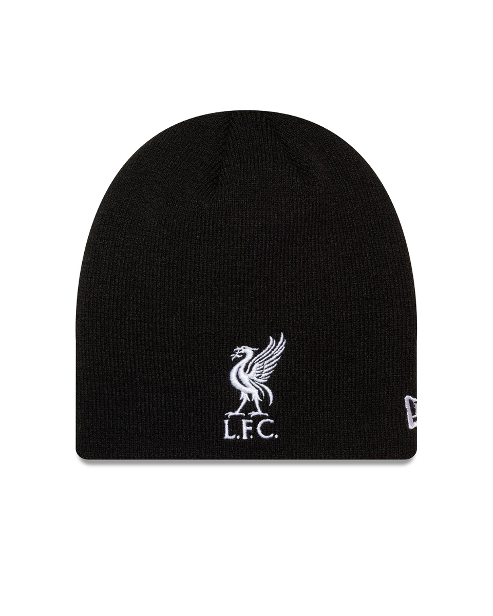 LFC New Era Kids CORE SKULL Liverbird Beanie Black - Image 1