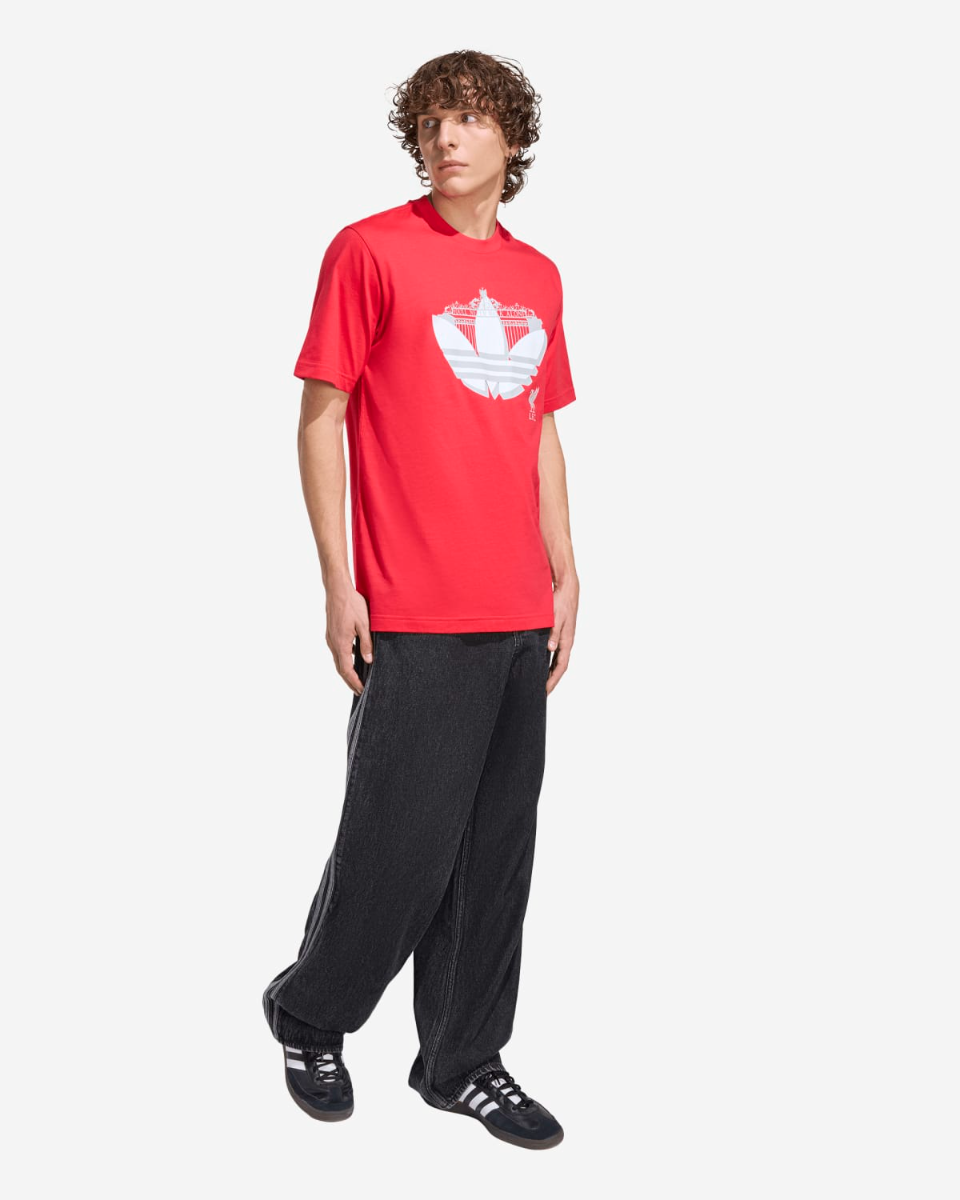LFC adidas Herr Seasonal Graphic Trefoil Tee Röd - Image 3