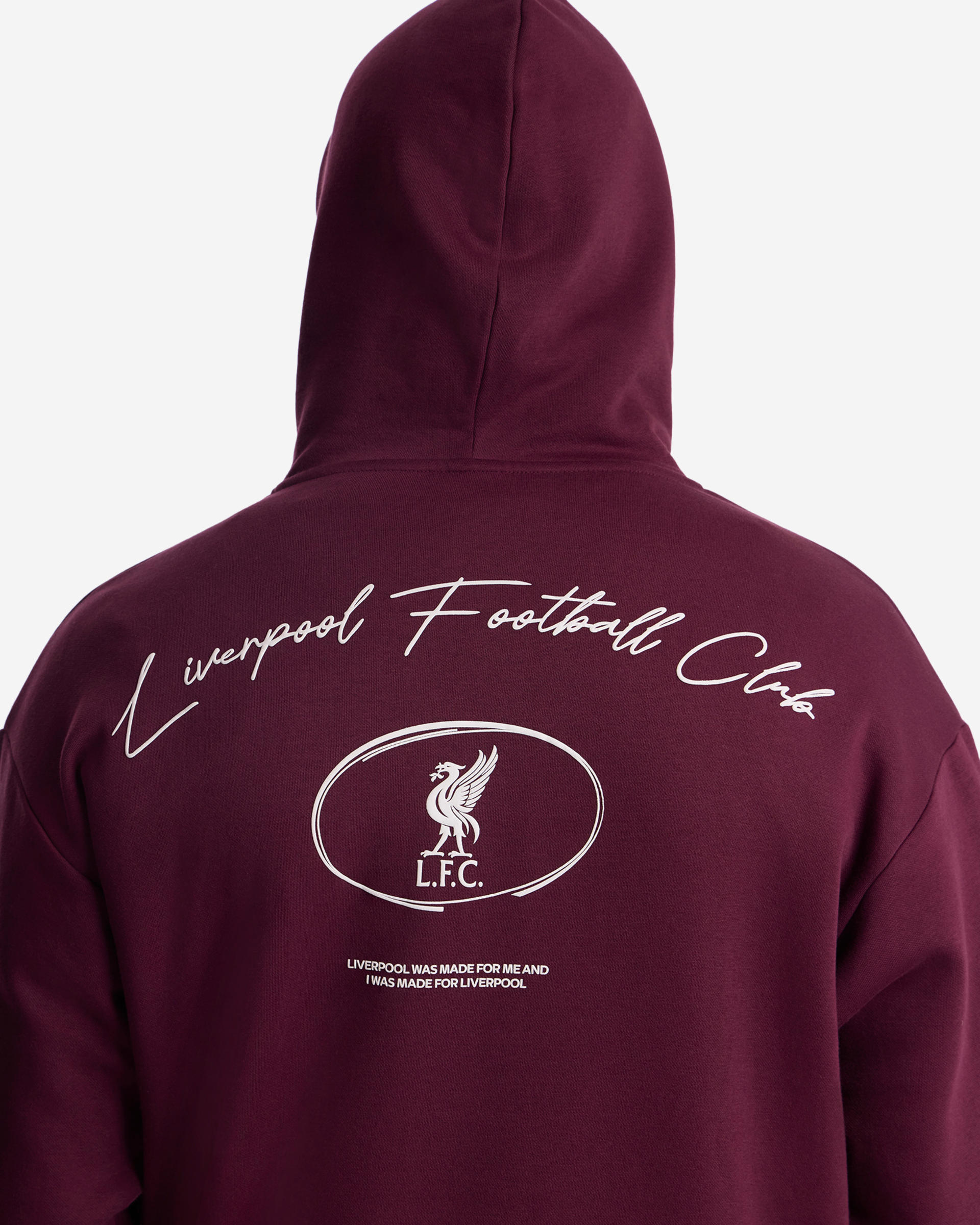 Sudadera con capucha extragrande LFC para hombre con estampado de guiones en la espalda - Image 3