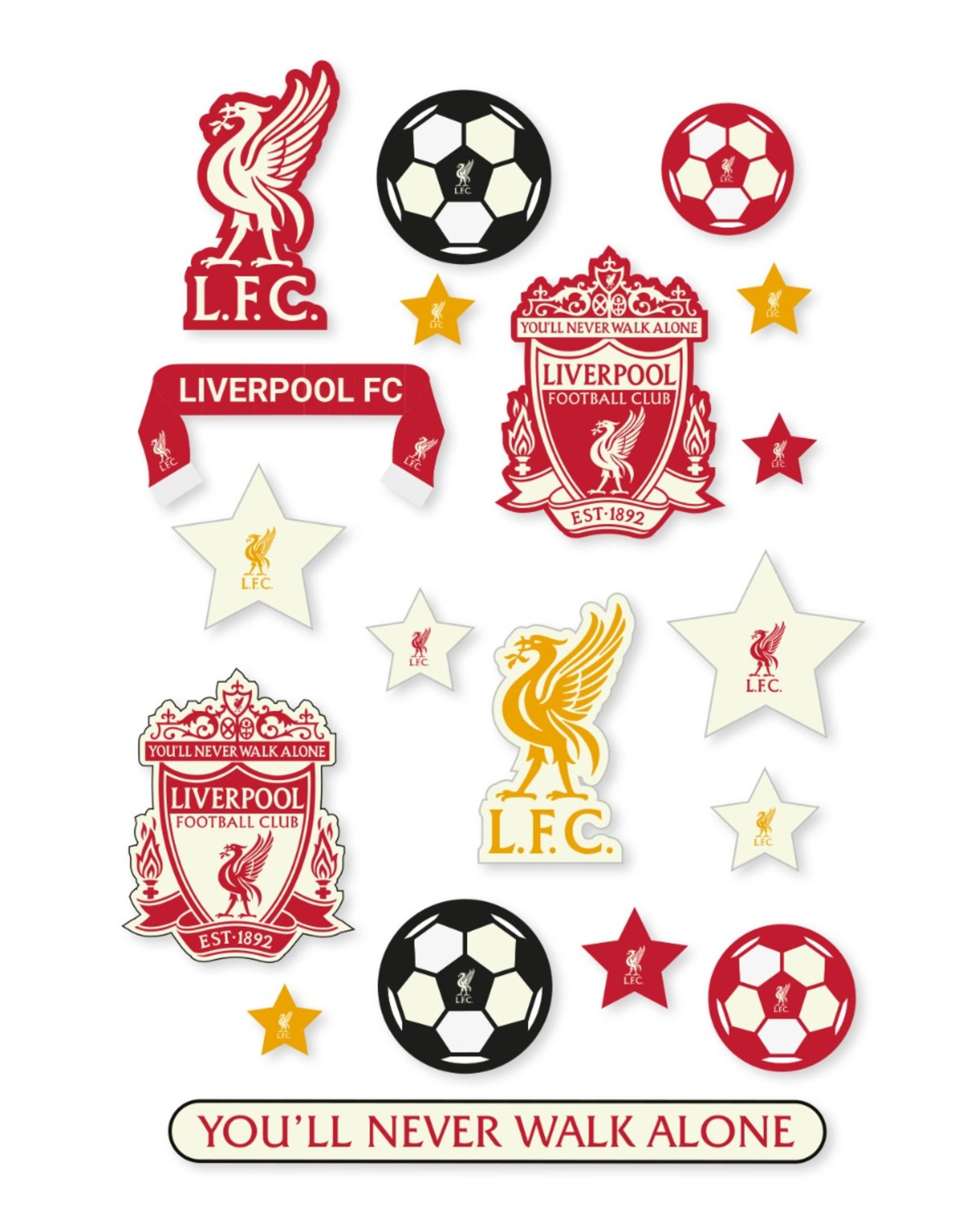 LFC vægklistermærke sæt - Image 1