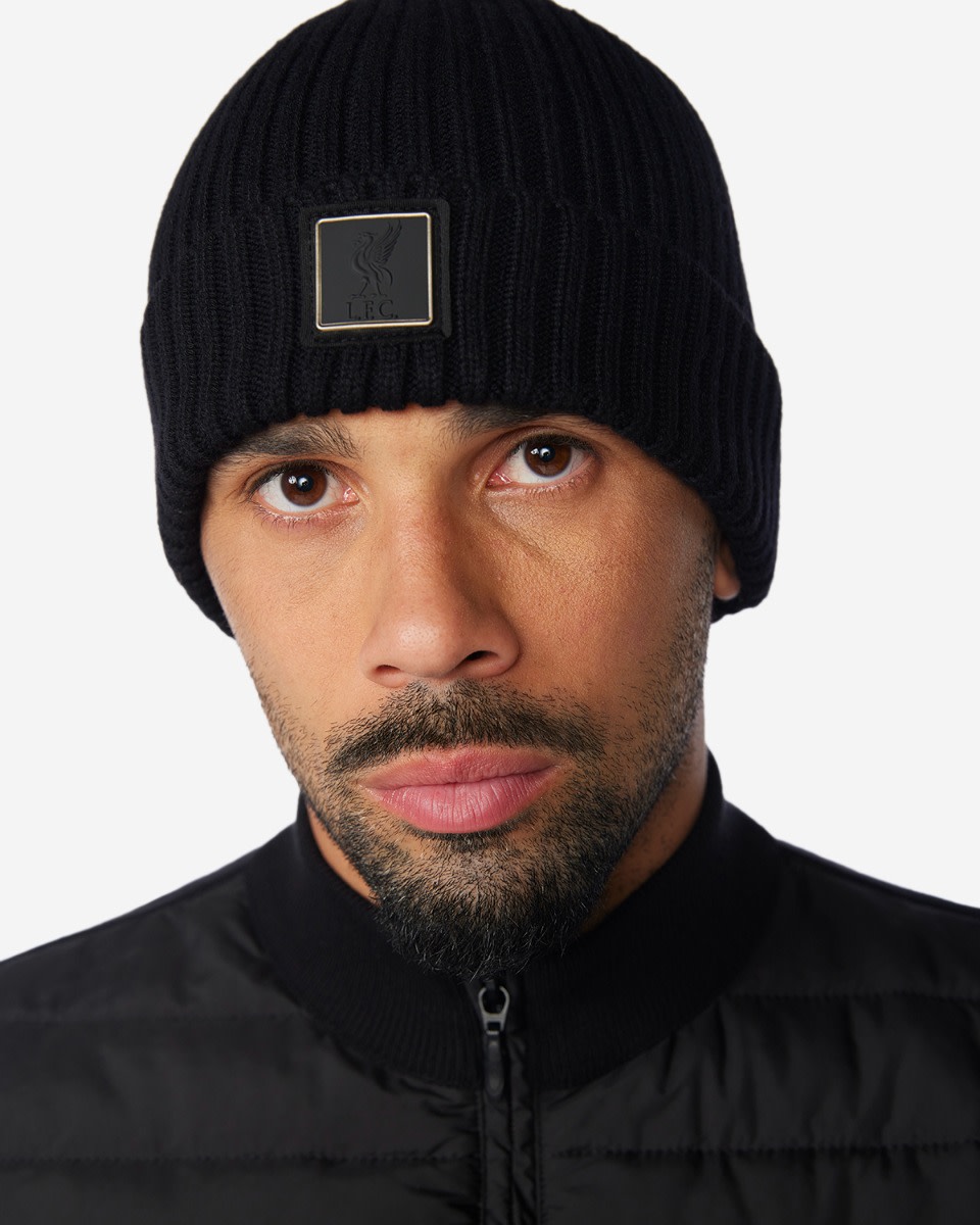 LFC Mens Firma Wool Blend Beanie Black - Image 1