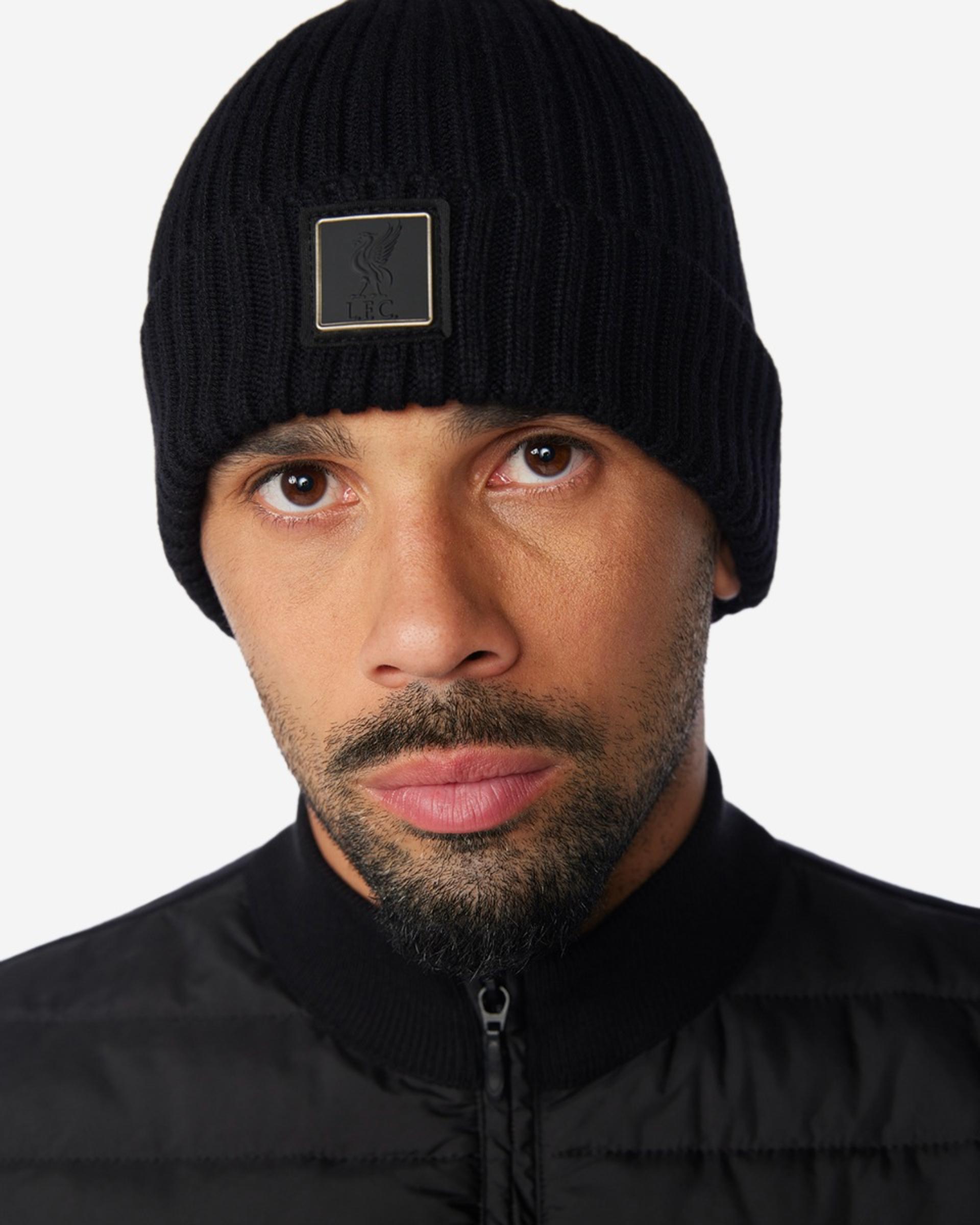 LFC Herre Firma Wool Blend Beanie Sort - Image 1