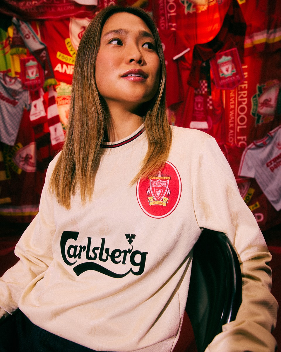 LFC 레트로 성인용 96/97 롱 슬리브 어웨이 셔츠 - Image 1