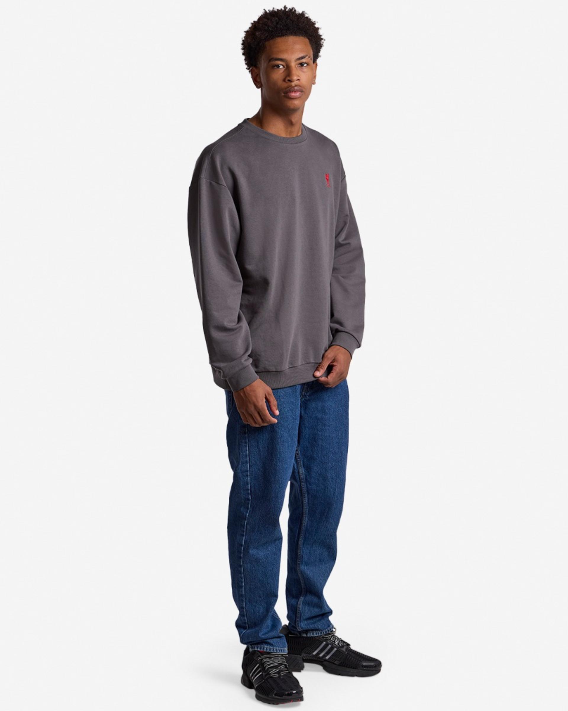 Sudadera extragrande LFC para hombre con espalda desgastada, gris - Image 3