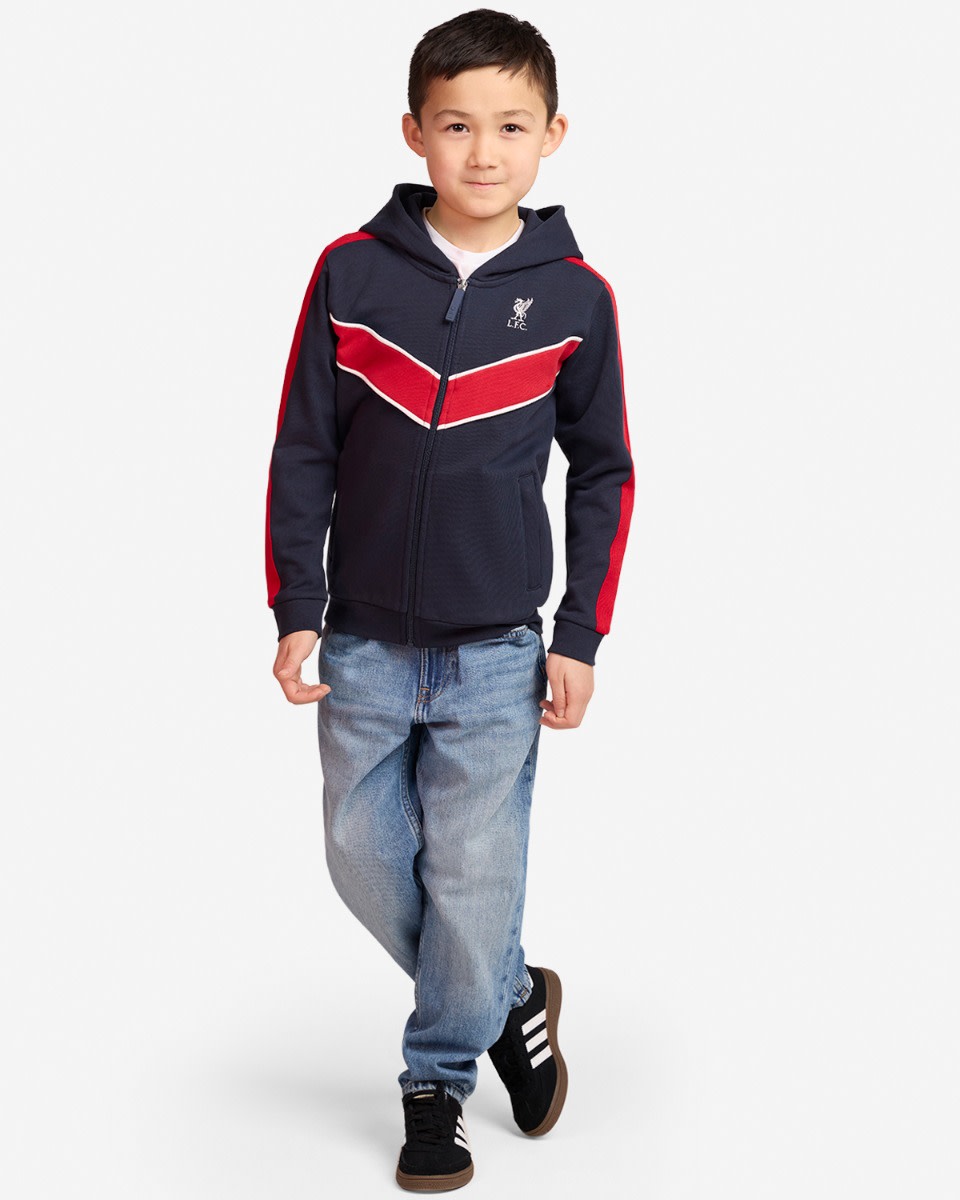 LFC Juniors Chevron Hættetrøje Navy - Image 3