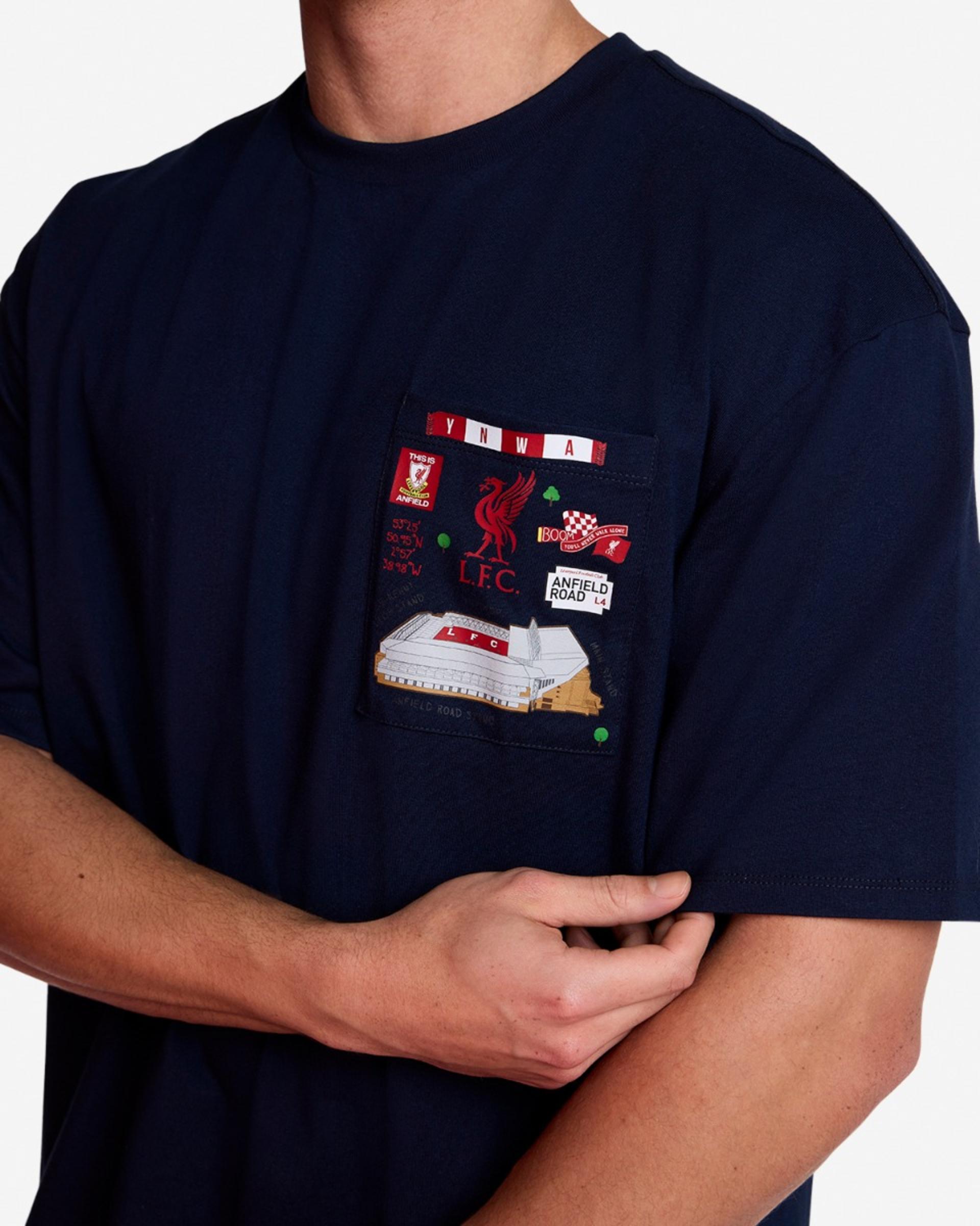 LFC Landmarks Herre oversize T-shirt Navy - Image 2