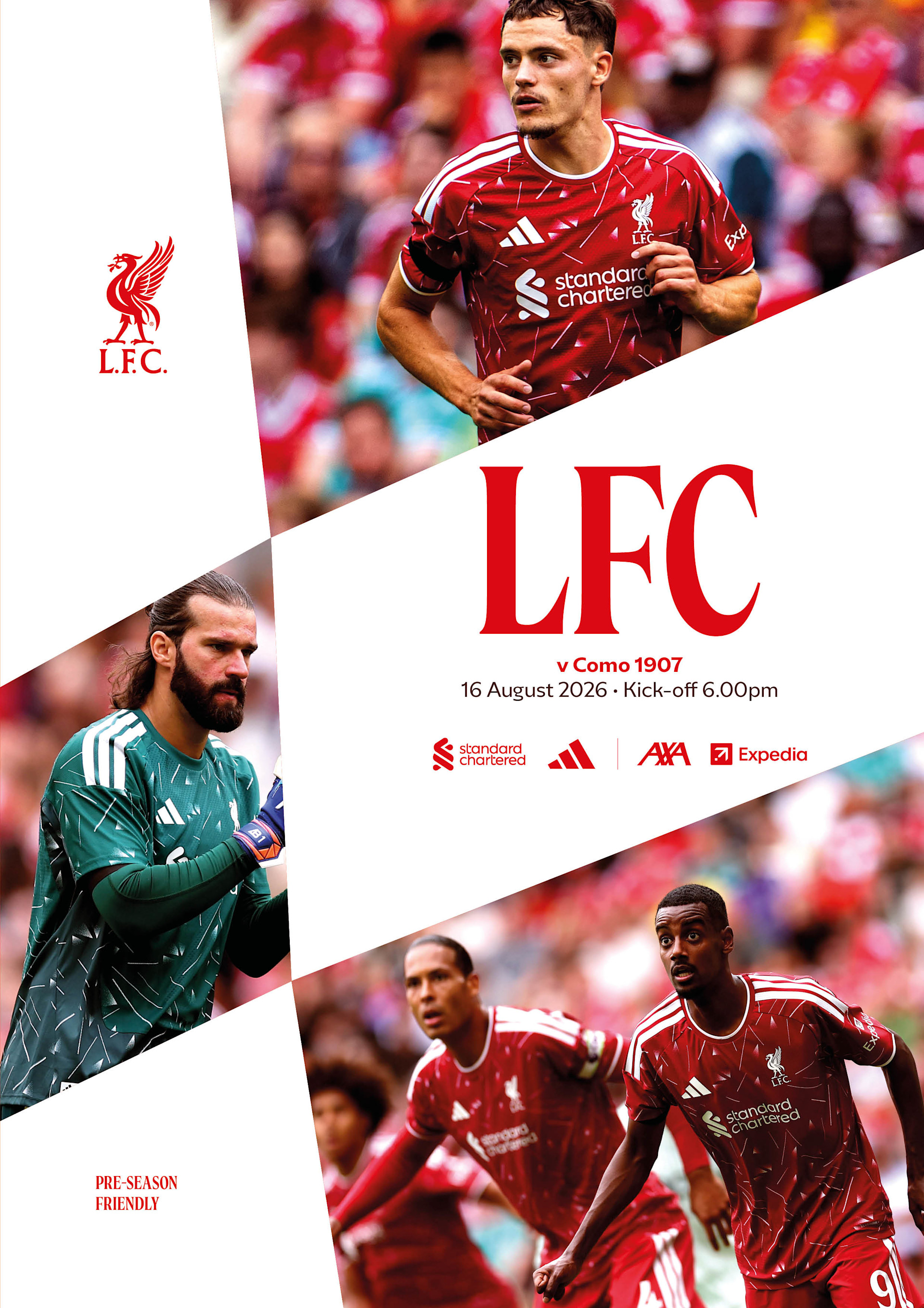 Matchday Programme - LFC vs Como - Pre-Season - 16/08/2026 - Image 1
