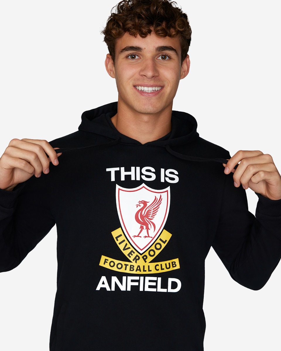LFC Mens This Is Anfield Hoody Black - Image 1