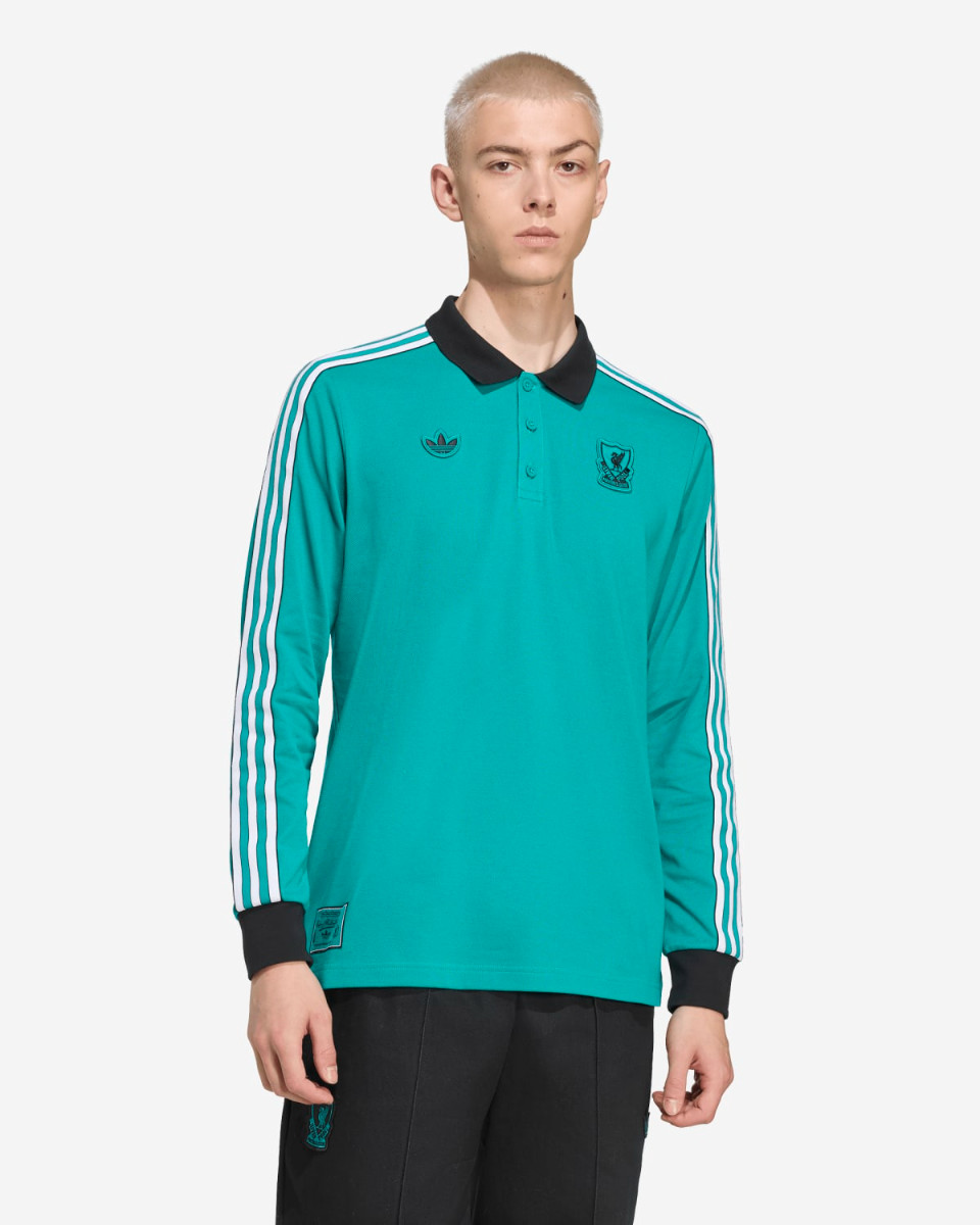 เสื้อโปโลแขนยาว LFC adidas ผู้ชาย 25/26 ไอคอน - Image 1