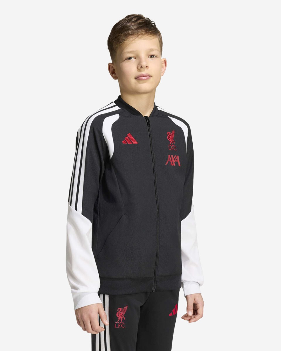 LFC adidas Youth 26/27 Tiro Presentation Jacket Black - Image 3