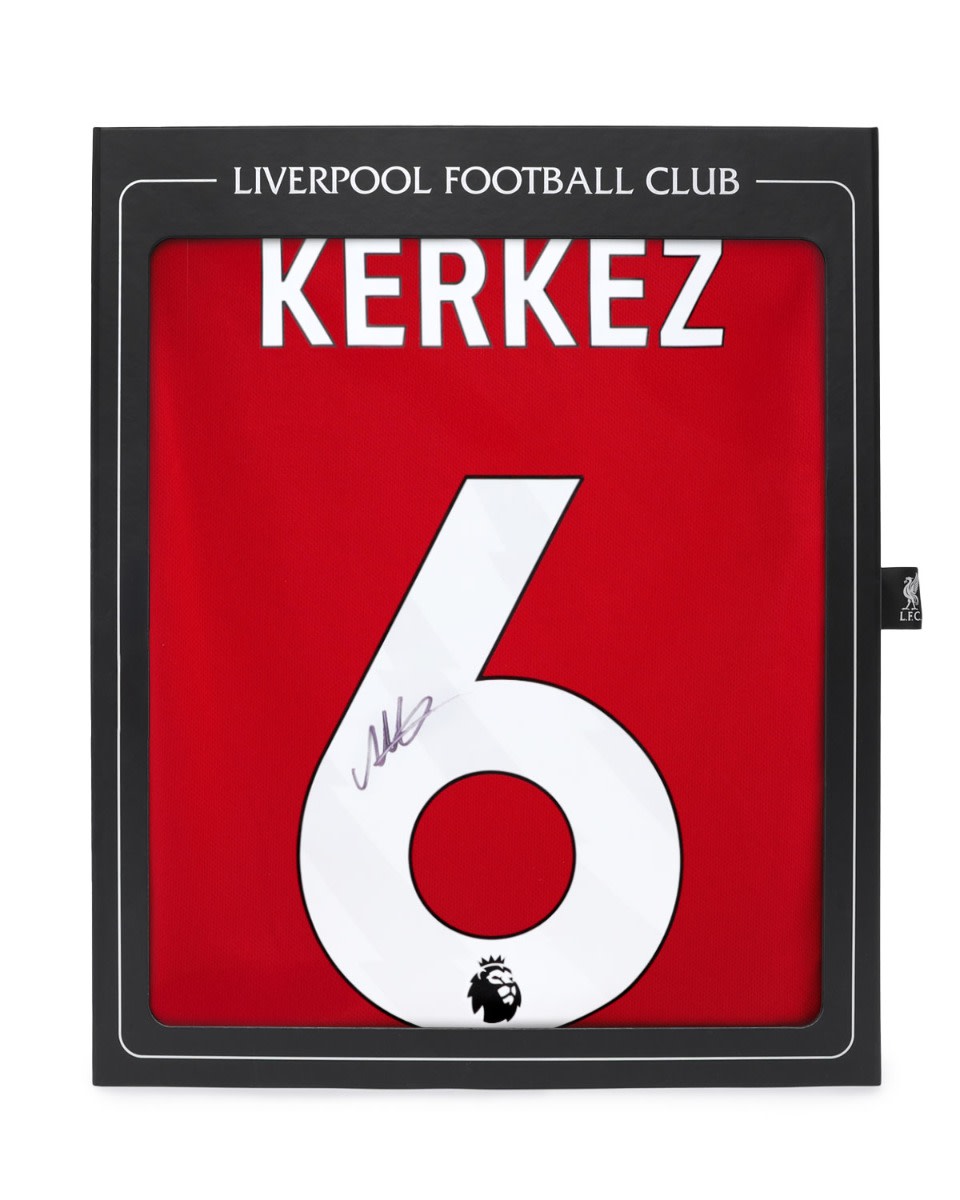 LFC Signed 25/26 Kerkez Boxed Shirt - Image 1