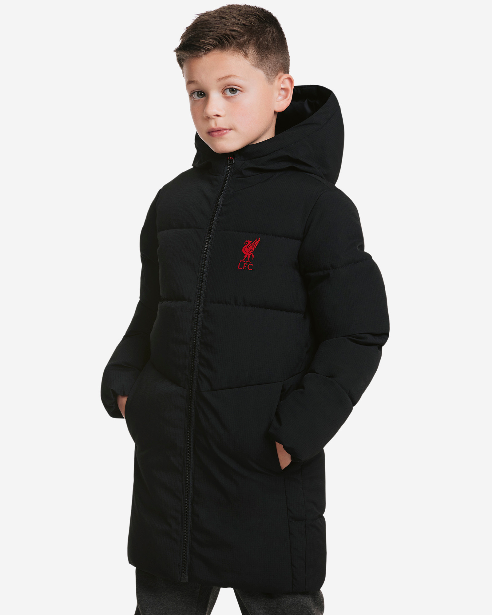 LFC Infants Long Puffa Jacket Black - Image 1