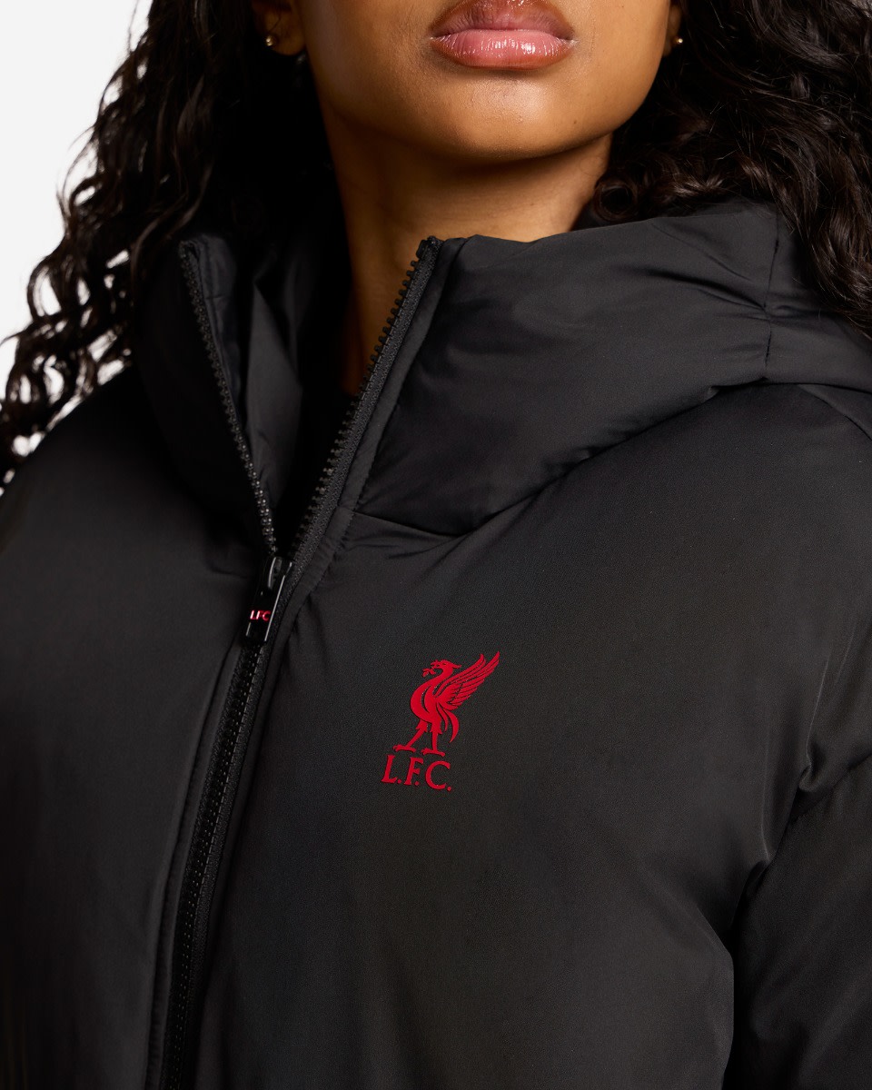 เสื้อแจ็คเก็ต PUFFA ผู้หญิง LFC สีดำ - Image 3