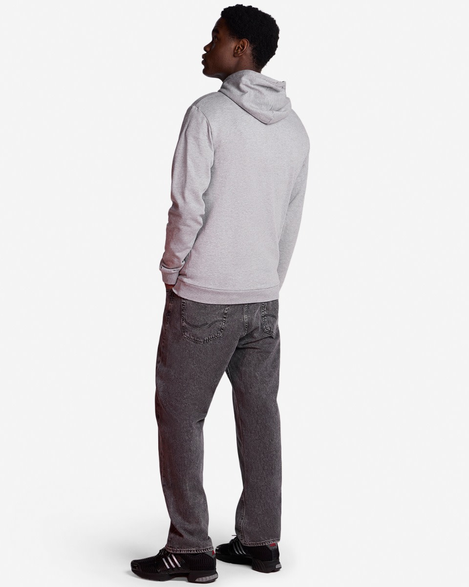 LFC Mens Logo Overhead Hoody Grey Marl - Image 4