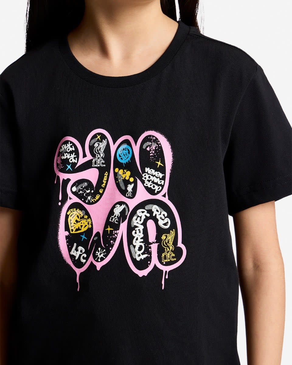 T-shirt LFC YNWA Graffiti pour bébés, noir - Image 2