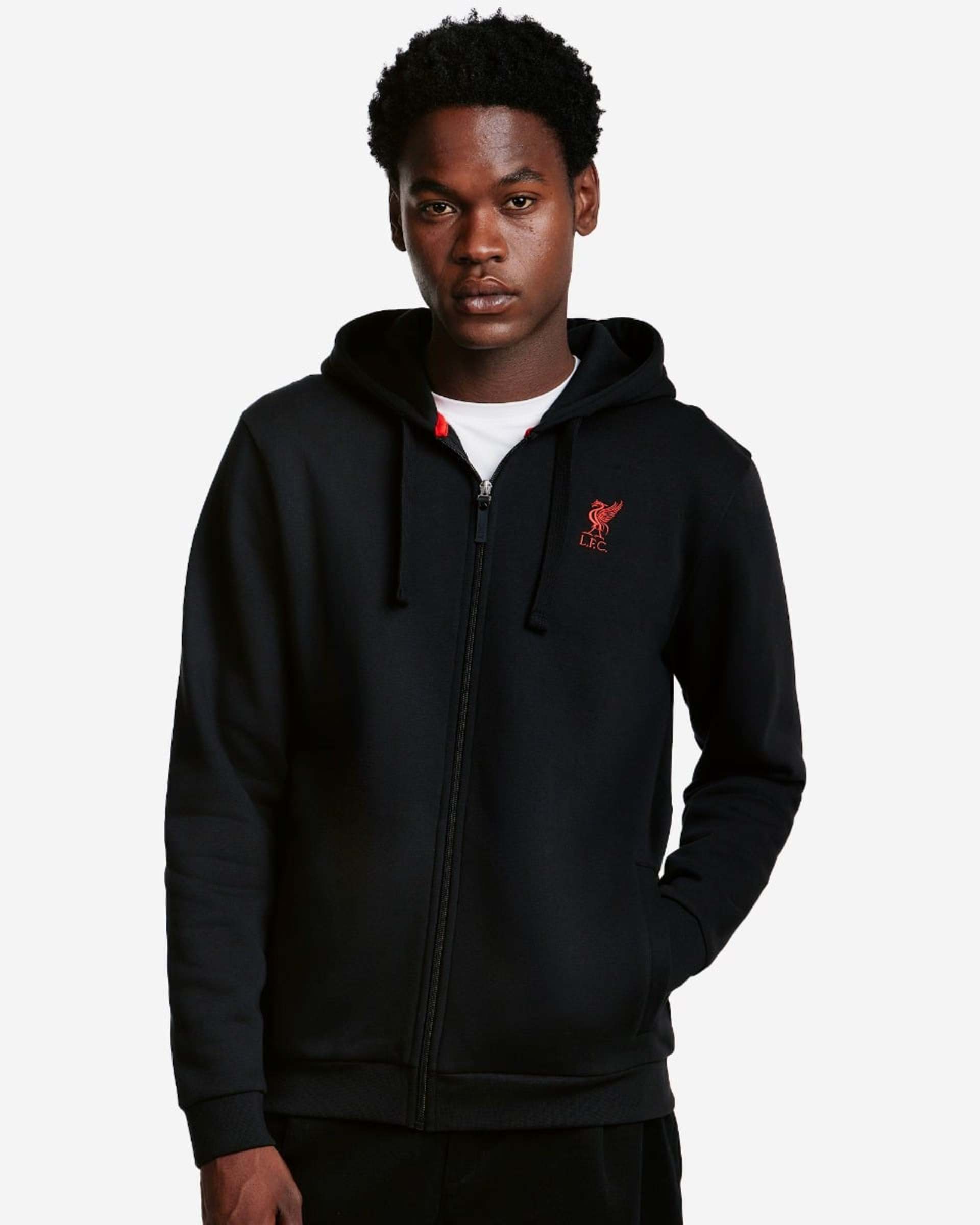 Sudadera negra con cremallera para hombre LFC - Image 1