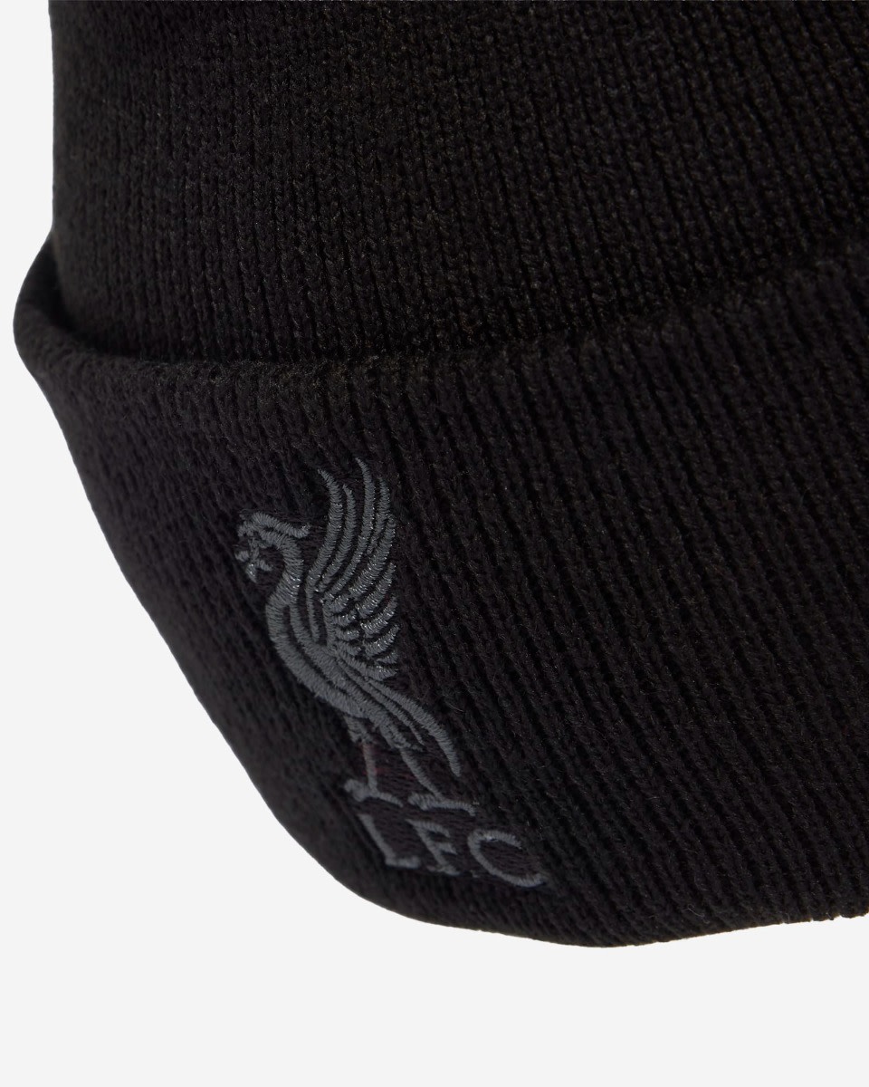 LFC adidas Woolie Beanie Black & Grey Six - Image 3