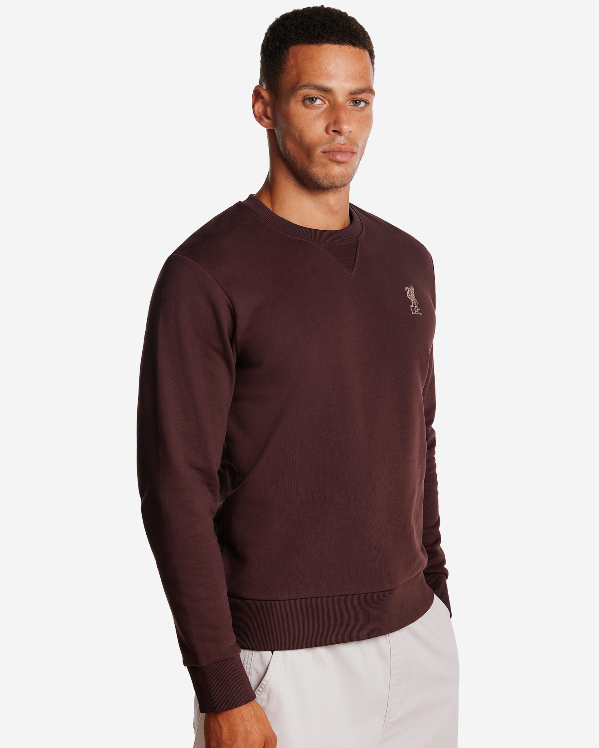 Sudadera LFC con cuello redondo para hombre, color morado - Image 4